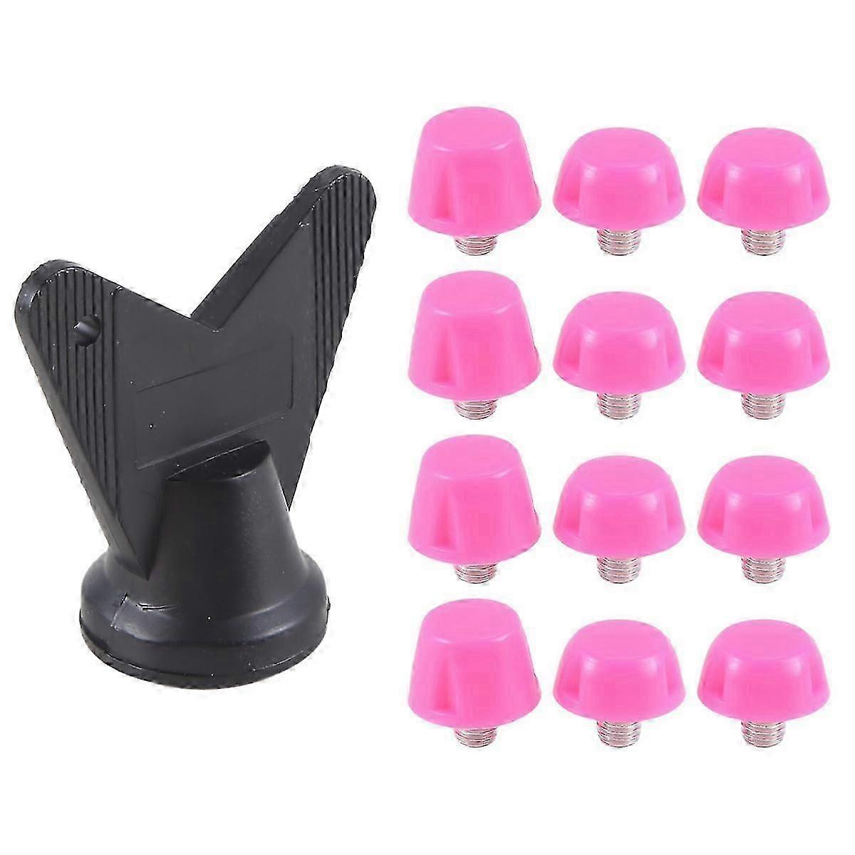 12Pcs Football Shoe Spikes with M5 Threading (7mm, 10mm), Anti-Slip Replacement Soccer Boot Cleat Studs
