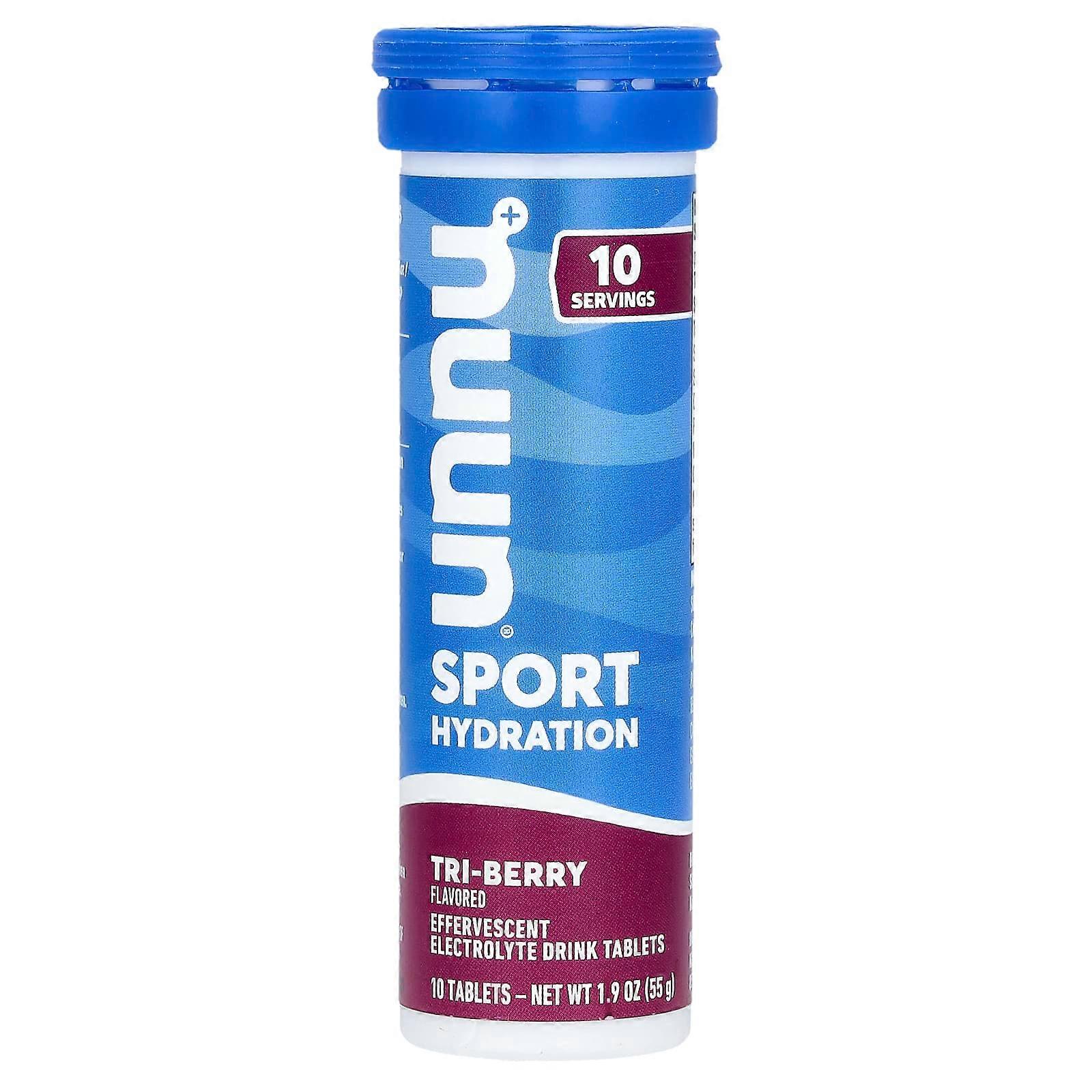 Sport Hydration, Effervescent Electrolyte Drink, Tri-Berry, 10 Tablets