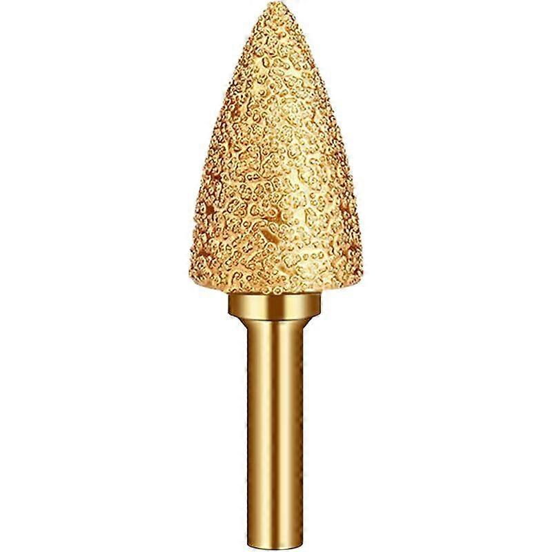 Diamond Grinding Head Router Bits - 6mm Shank Pointed Shape Metal Router Bits