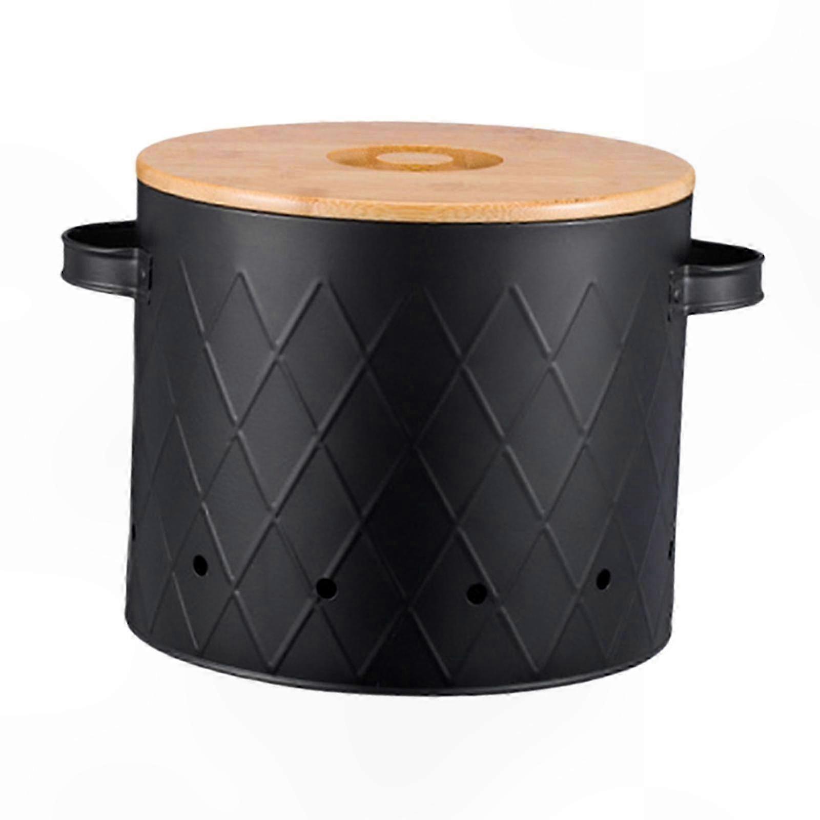 Airtight Storage Container for Potatoes & Vegetables, Kitchen Countertop Organizer with Lid