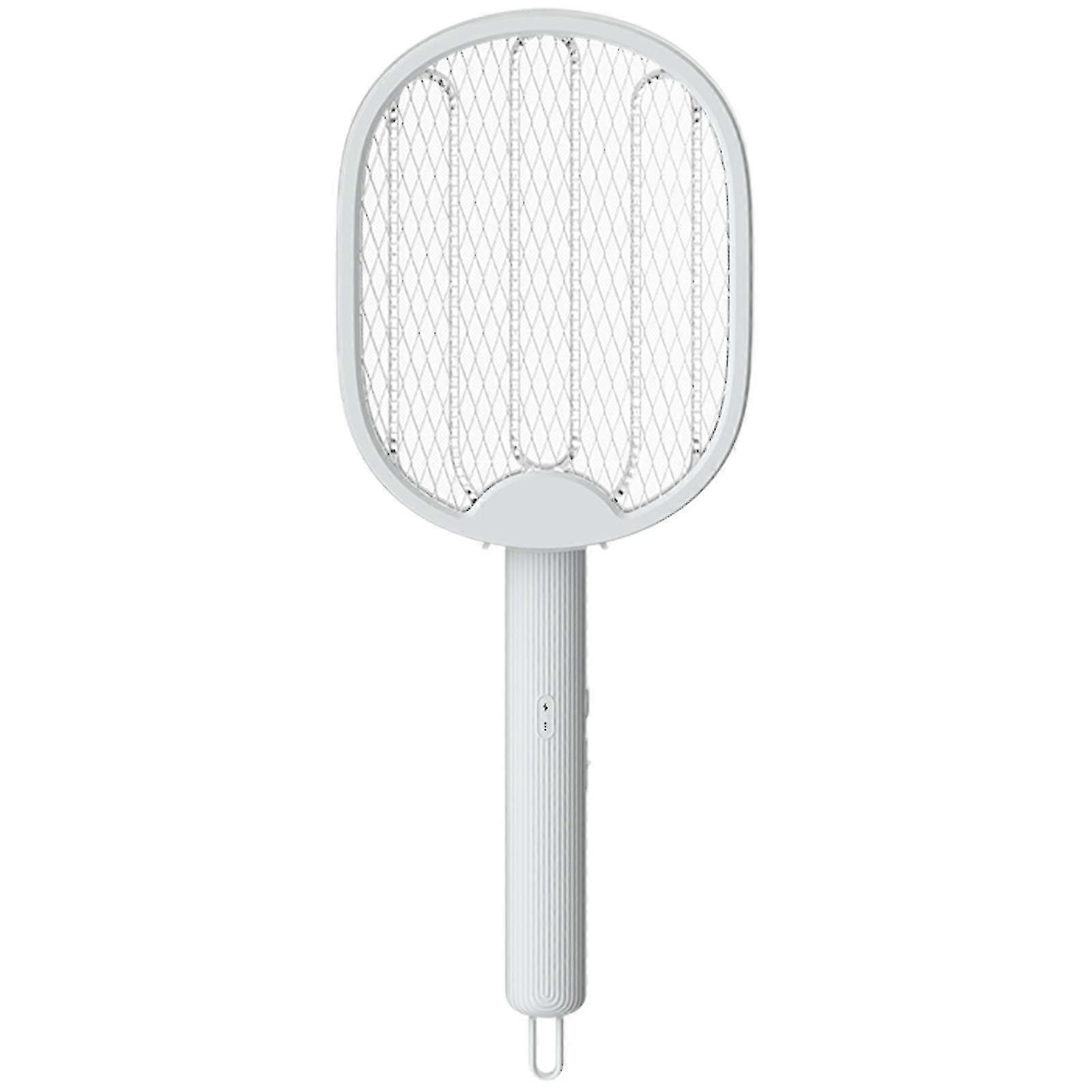 Foldable Electric Fly Swatter Mosquito Racket Adjustable Wall Mounted Handheld