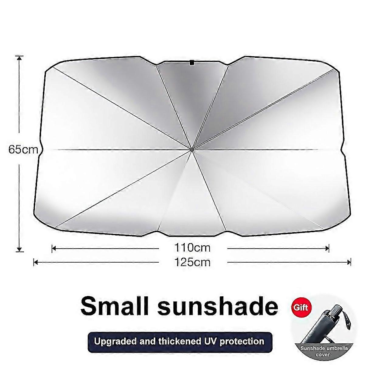 For Durable Retractable Car Sunshade Heat Insulation Folding Car Front Windshield Sunshade