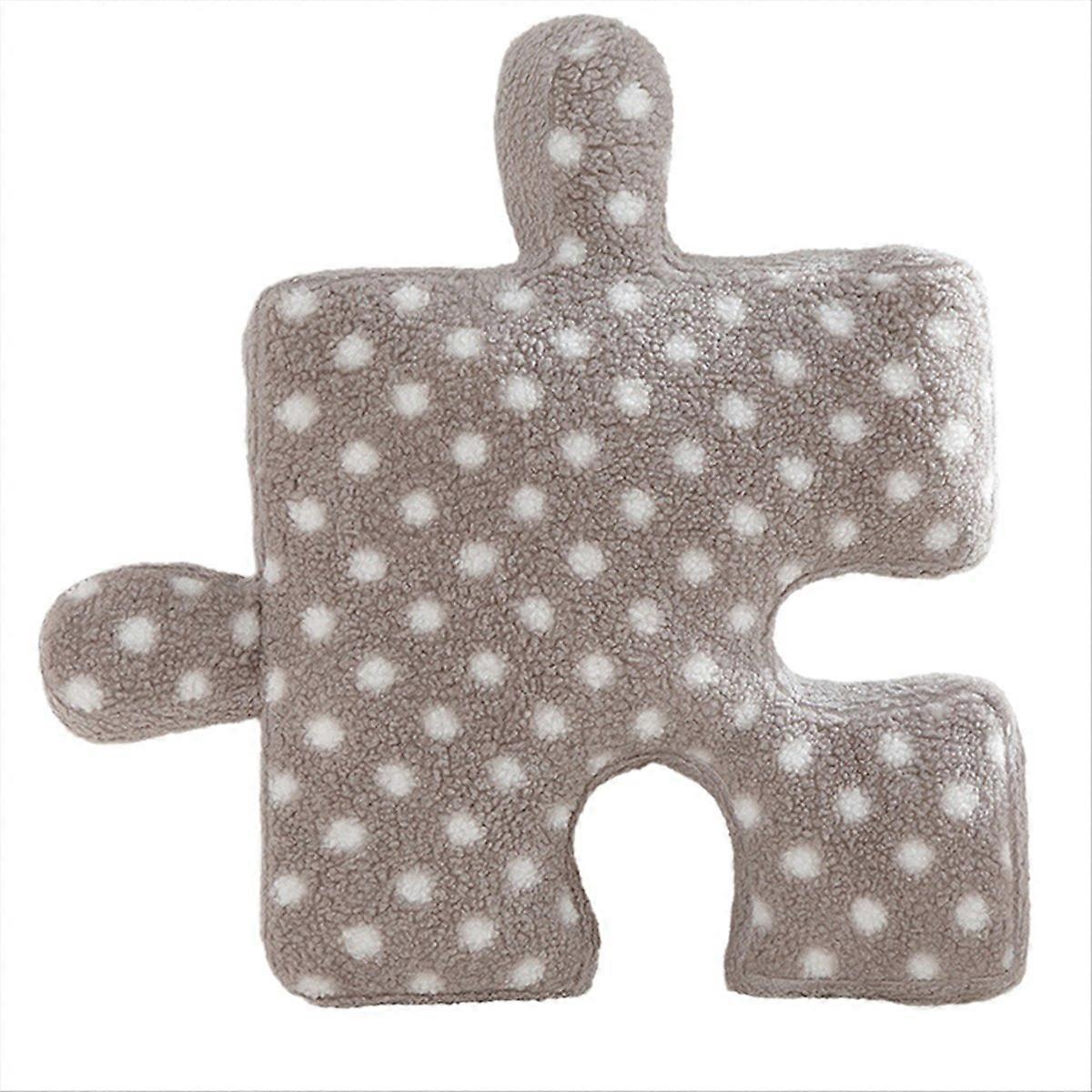 Puzzle Cushions, Polka Dot , Sofa Bed Decorations Gray