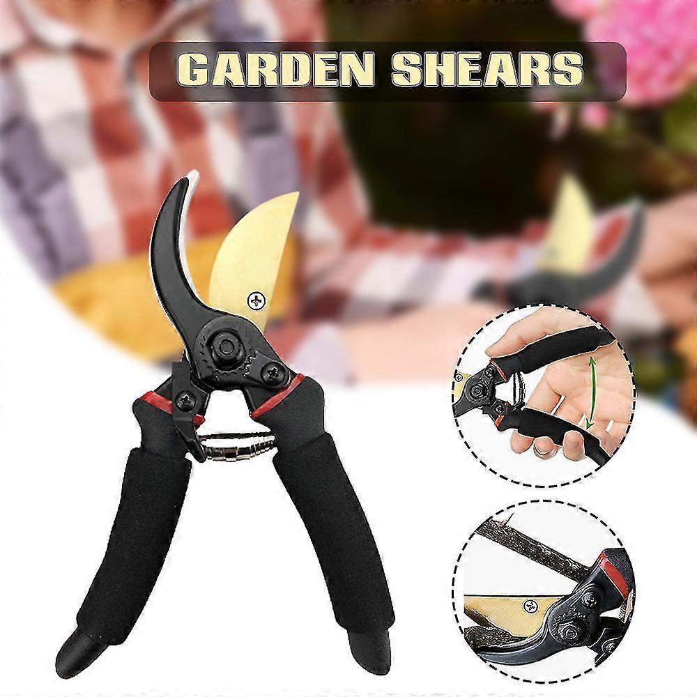 Professional Bypass Pruning Shears Hand Pruner Shear With Curved Blades