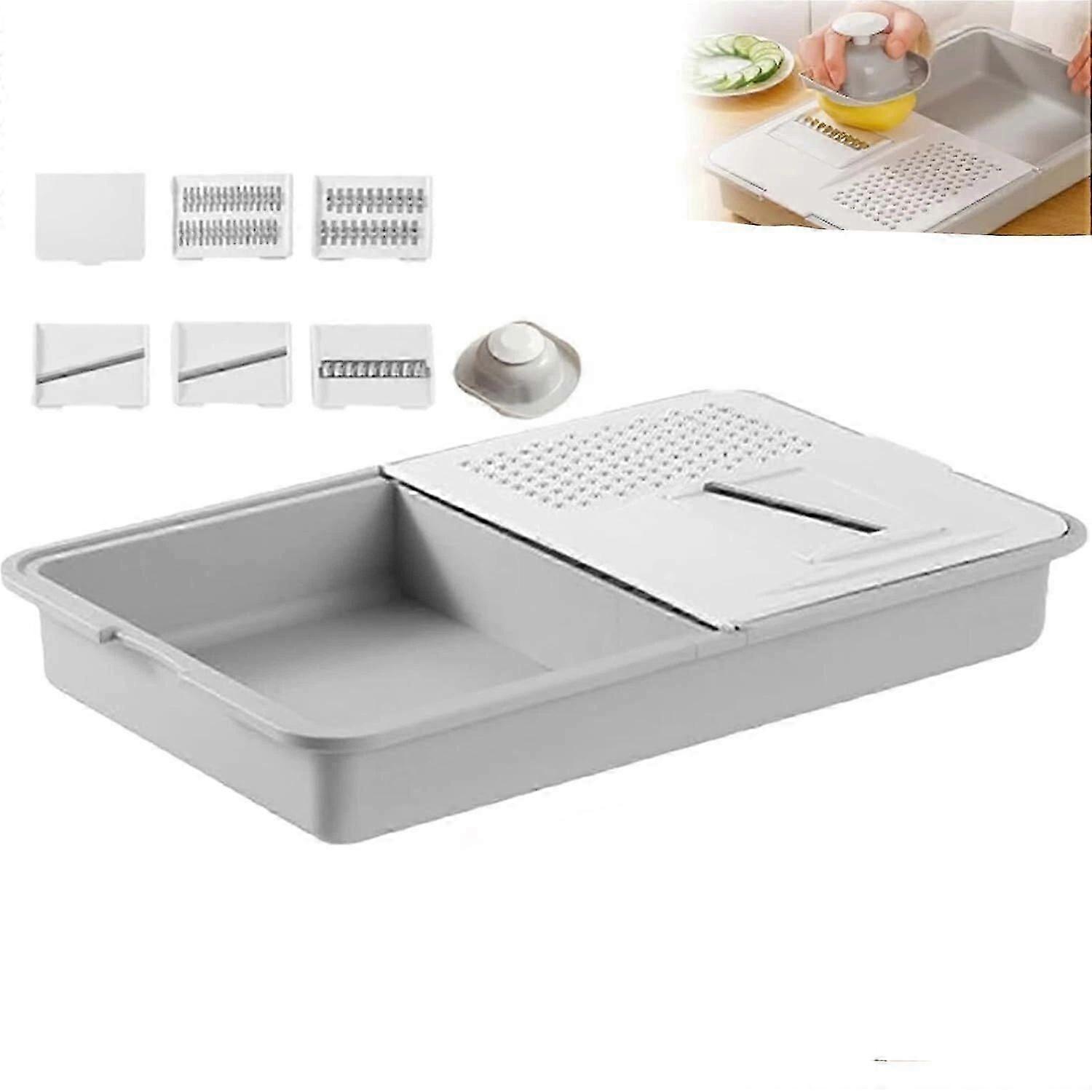 Exquisite Multi-Functional Grater & Drainer Cutting Board