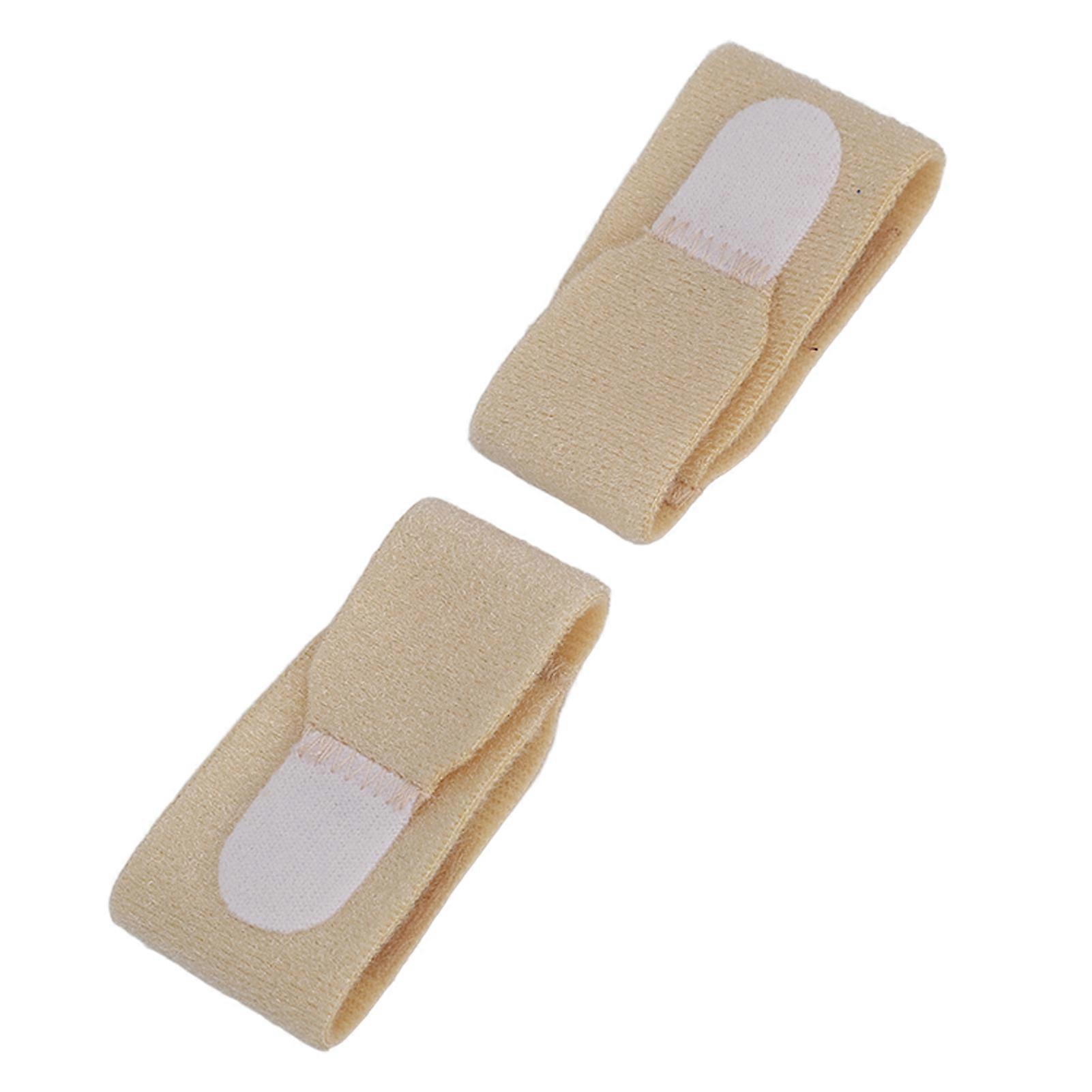 2pcs Toe Splint Wrap Skin Color Universal Soft Ergonomic Fabric Toe Separator Strap