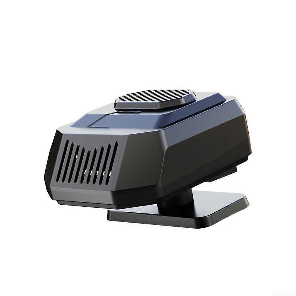 12V Car Heater With Swivel Base 360 Degree Windshield Defogger Fast Heating Intelligent Safety Shutoff For Vehicle Use