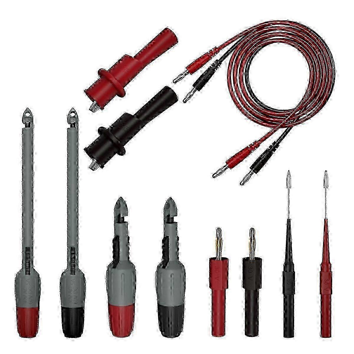 Power Test Kit Heavy Duty Wire Threading Probe Insulated Wire Threading Clip Kit Break-free Test Hook Alligator Clip A miao4