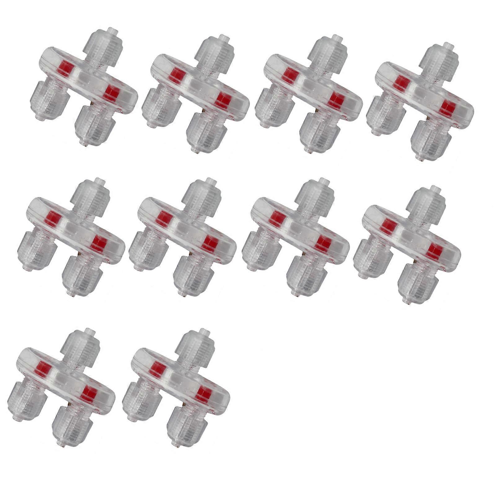 Lot de 10 clapets anti-retour pour pompes à air d'aquarium, tuyaux d'air de 4,76 mm (3/16 po), valves unidirectionnelles, accessoires pour aquariums, multicolores