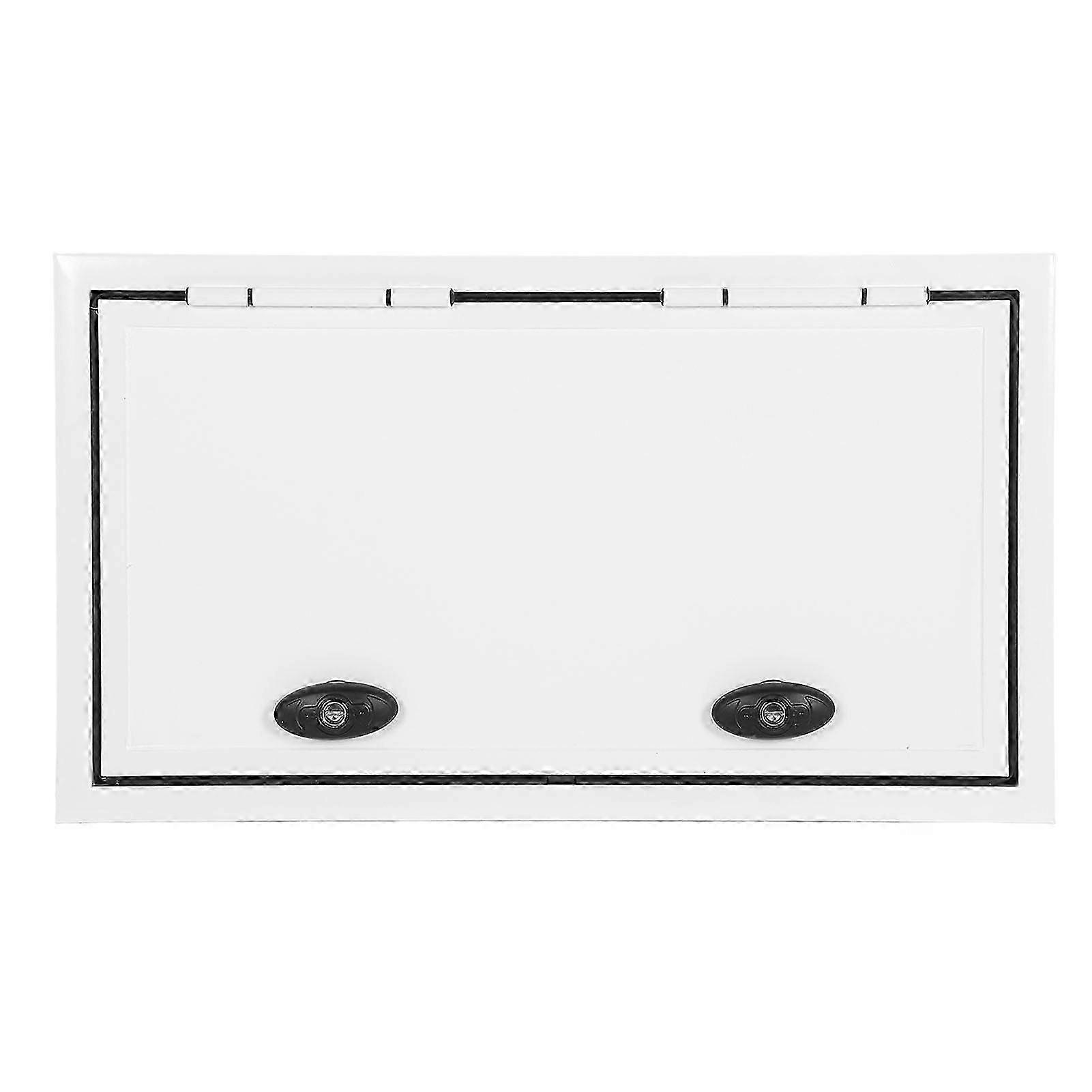 Porta Portello RV in alluminio resistente ai raggi UV con serratura e asta, 26x14" per camper/roulotte