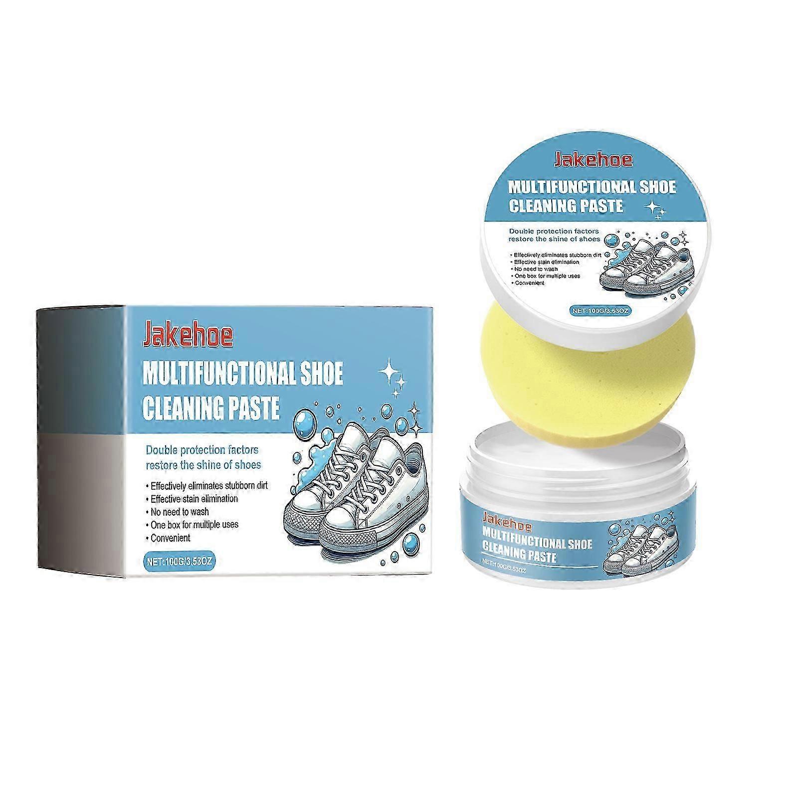 Multi-Functional Shoe Cleaning Cream for White Sneakers - Stain Remover  No-Wash Solution