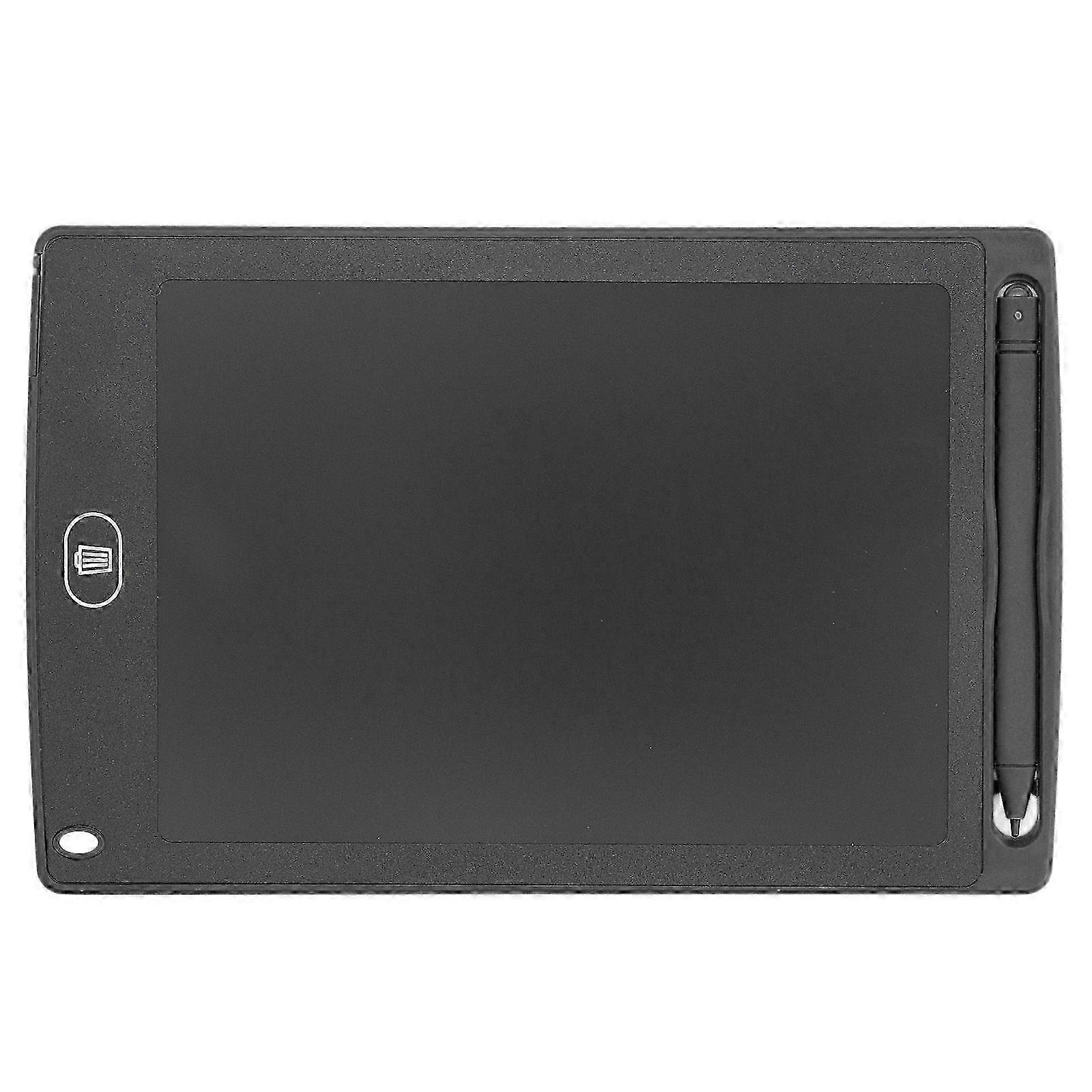 LCD Writing Tablet 8.5in Eye Protection Sensitive Erasable ABS Doodle Board with Stylus for Drawing Black