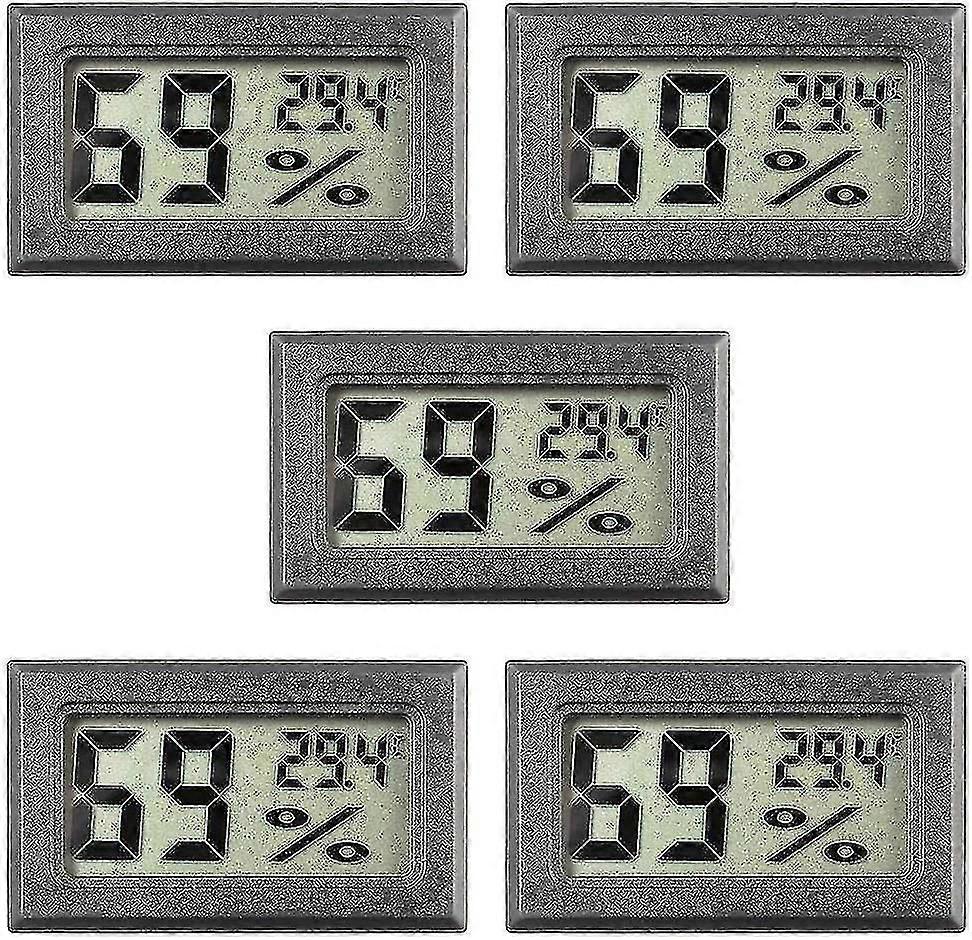 5 Pack Mini Hygrometer Small Digital Thermometer Hygrometer Lcd Display Indoor C