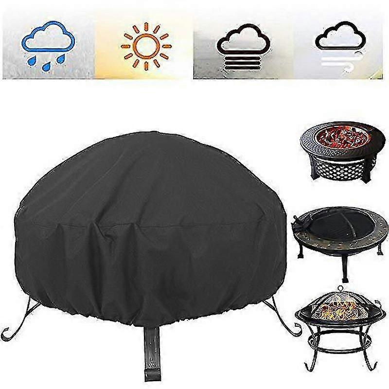 Protective Cover For Round Fire Bowl, Waterproof