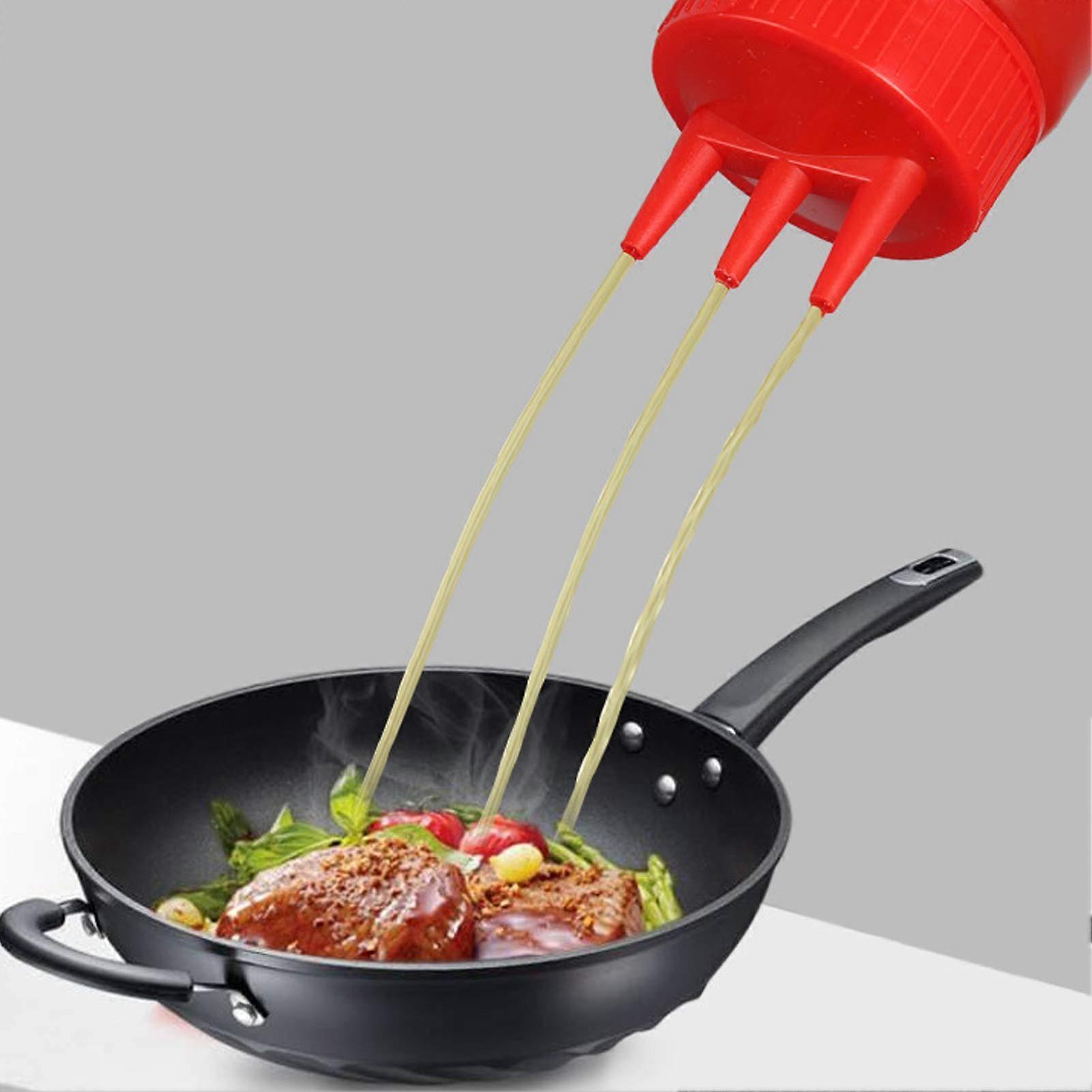 Squeeze Condiment Bottles Soft NonDeformation Squeezing Bottle For Ketchup BBQ Sauces Syrup Dressings White Spice Jar