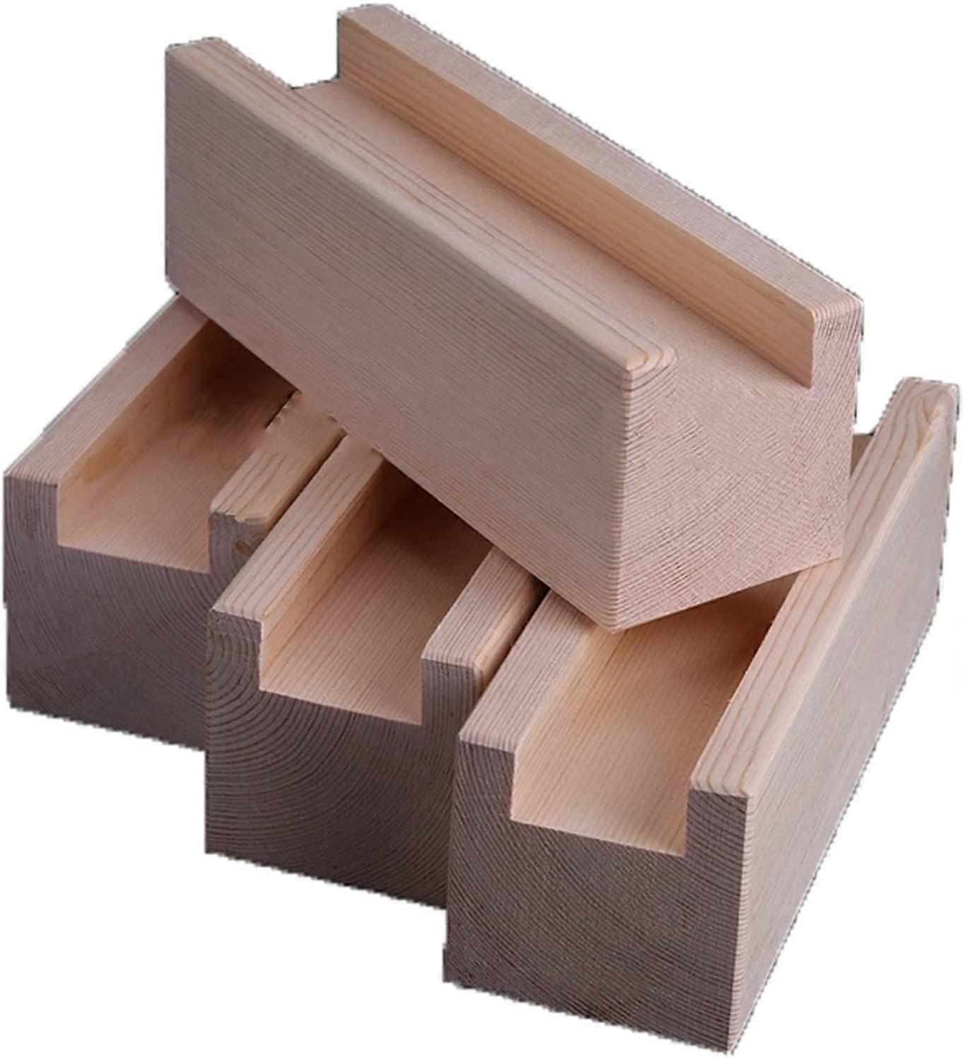 Solid Wood Furniture Risers Set Of 4 Bed And Sofa Leg Lifters MultiColored Blocks For Cabinets Tables Desks 10x5x5 Cm
