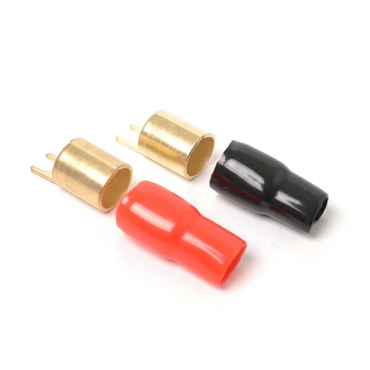 Eease BESPORTBLE 0 Gauge Spade Terminal Connectors for Speaker Wire
