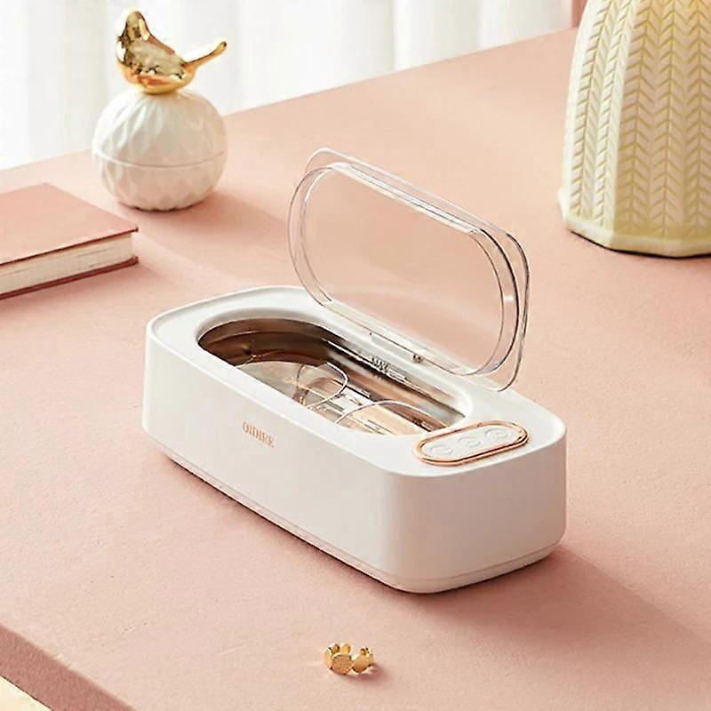 Ultrasonic Cleaner for Jewelry, Eyeglasses, Razors, Braces, Makeup Brushes, Watch Strap, Automatic High-Frequency Vibration Ultrasonic Cleaning Device