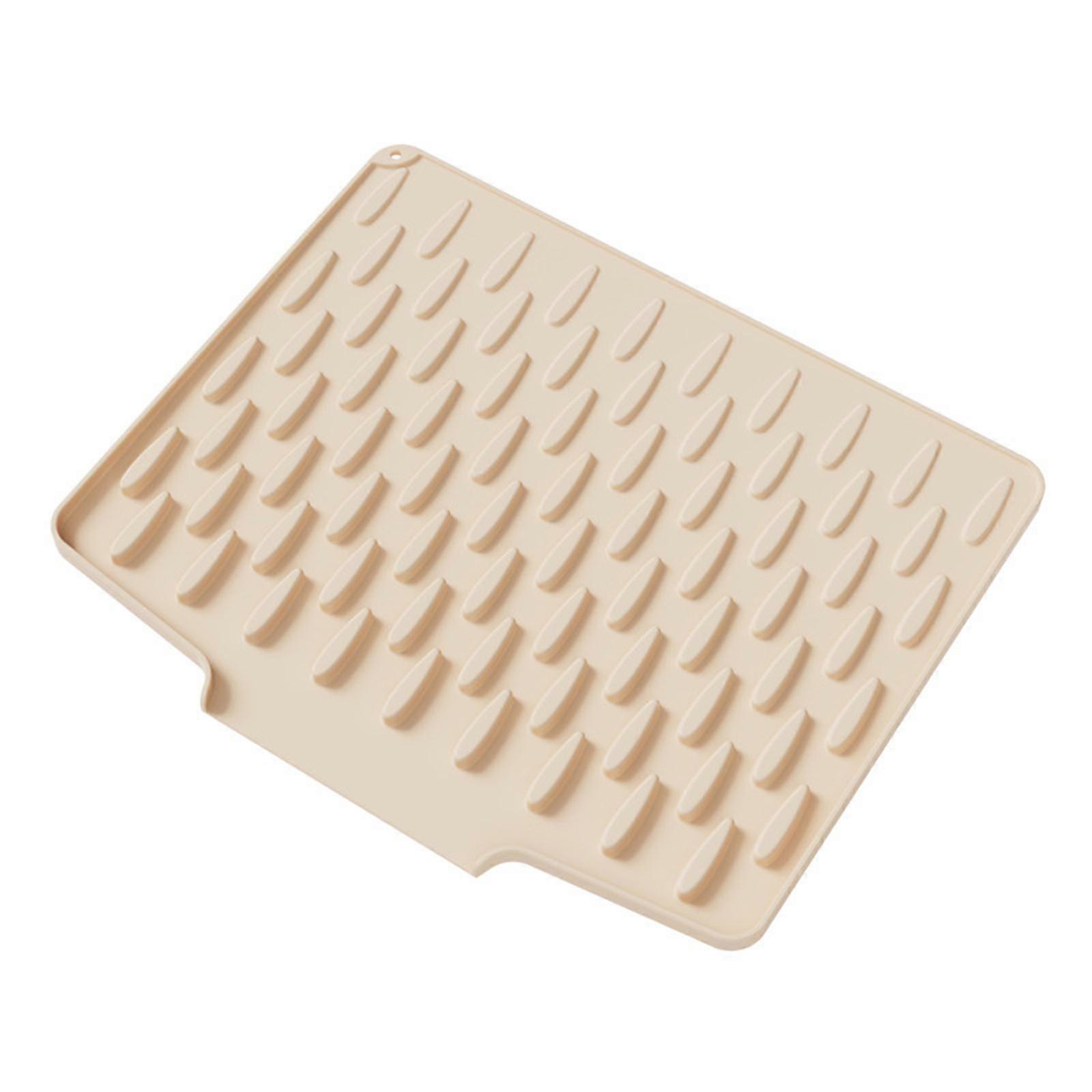 Premium Kitchen Drainage Pad For Quick Drying Multipurpose Sloped Silicone Base Drying Mat for Home Use