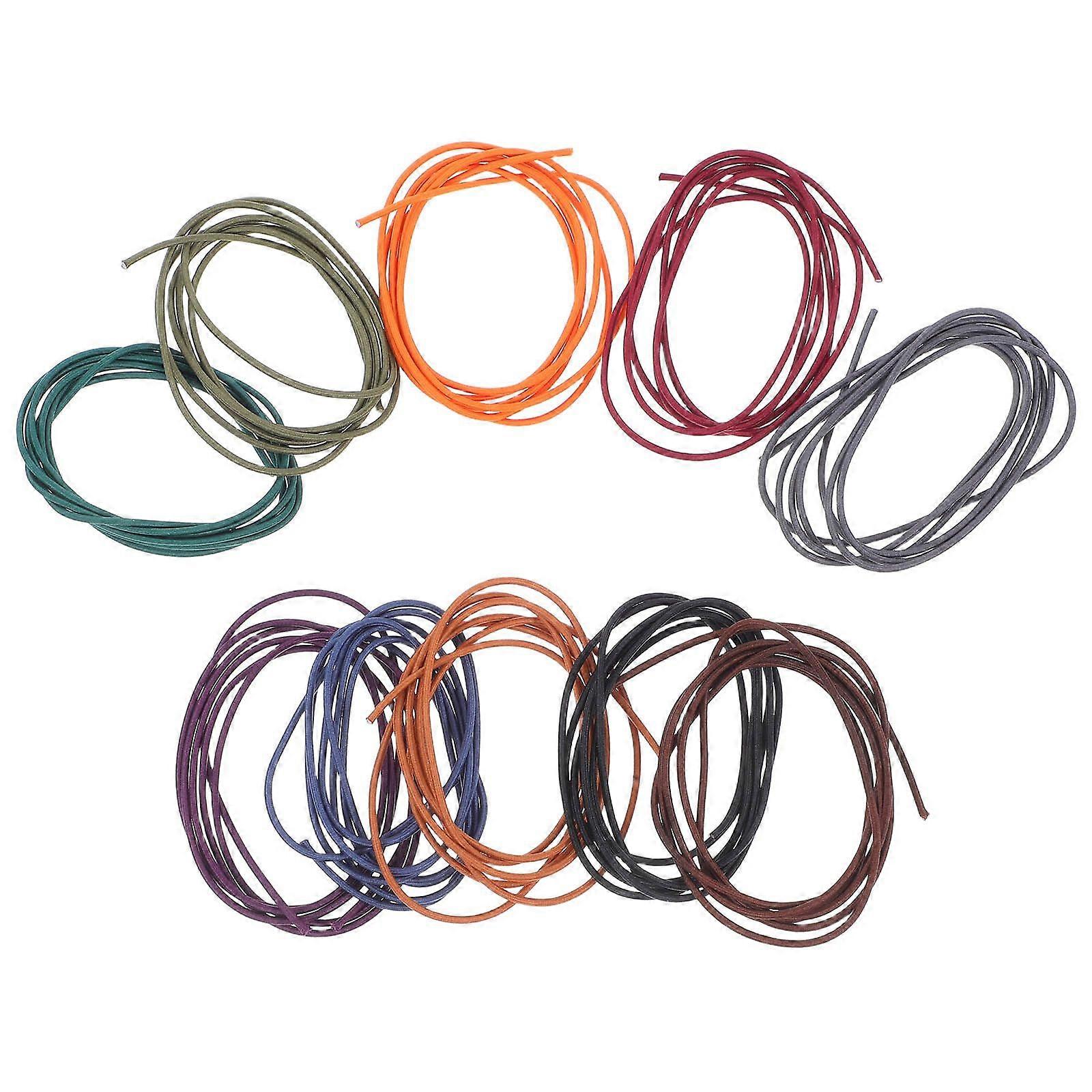 10 Pcs Notebook Elastic Spring Bands Connecting Insert Refill Replacement Strap Bands Accessories For Travel Journal Notebook Planner