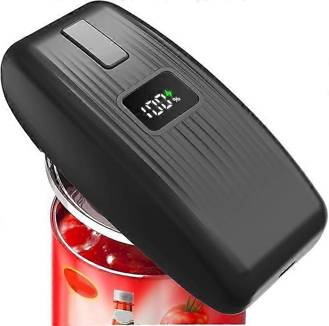 Electric Can Opener  USB Rechargeable with LED Display, Smooth Edge & Auto Stop, One-Touch Hands-Free Automatic Can Opener for Seniors & Arthritis, Wo