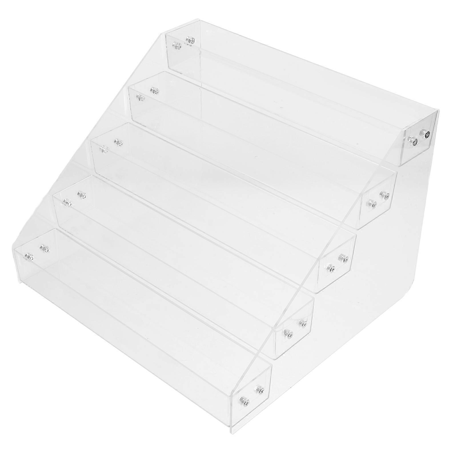 Transparent Display Rack for Displaying 5 Tier Organizer