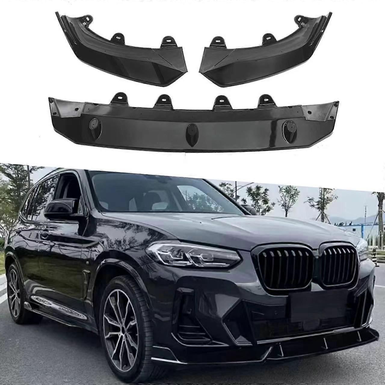 Car Front Bumper Lip Splitter Kit  Toughness Front Spoiler Body for iX3 X3 X4 G01 G02 20222024