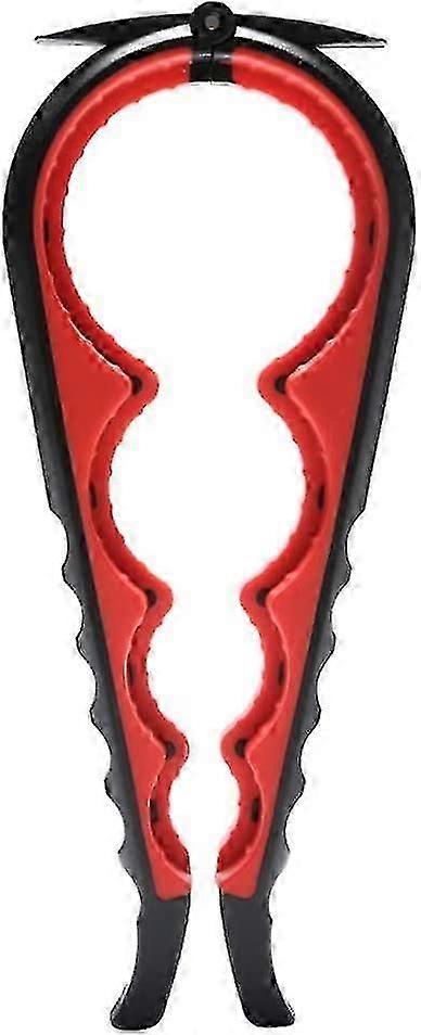 Jar Opener Can Opener Bottle Opener For Senior, Arthritis Hands And Anyone With Low Strength, Arthritis Jar Opener Get Lids Off Easily(black And Red)1