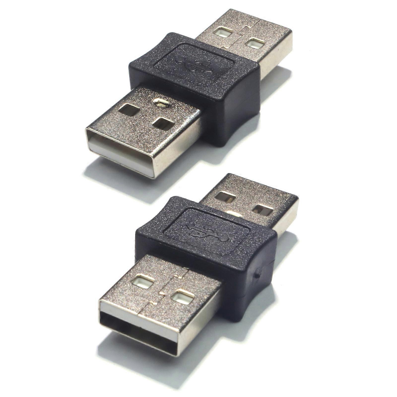 2Pcs USB 2.0 Adapters with Metal Contacts Fast Speed File Transfer Solution for Students Professionals Multicolor