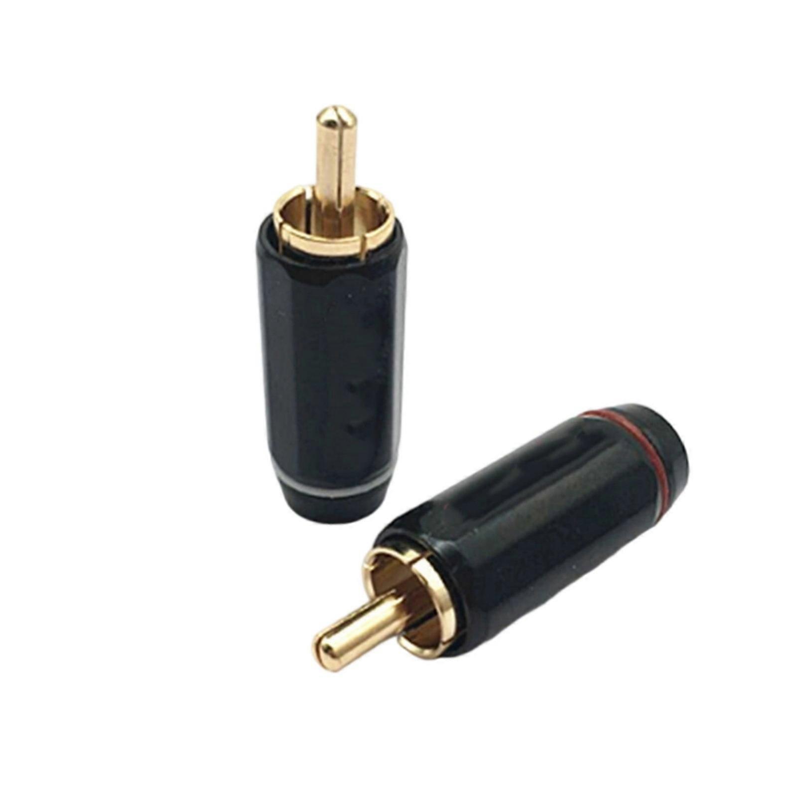 Zinc Alloy Auditory Connectors With Hexagonal Grip For Professional Systems & Car Speakers Multicolor