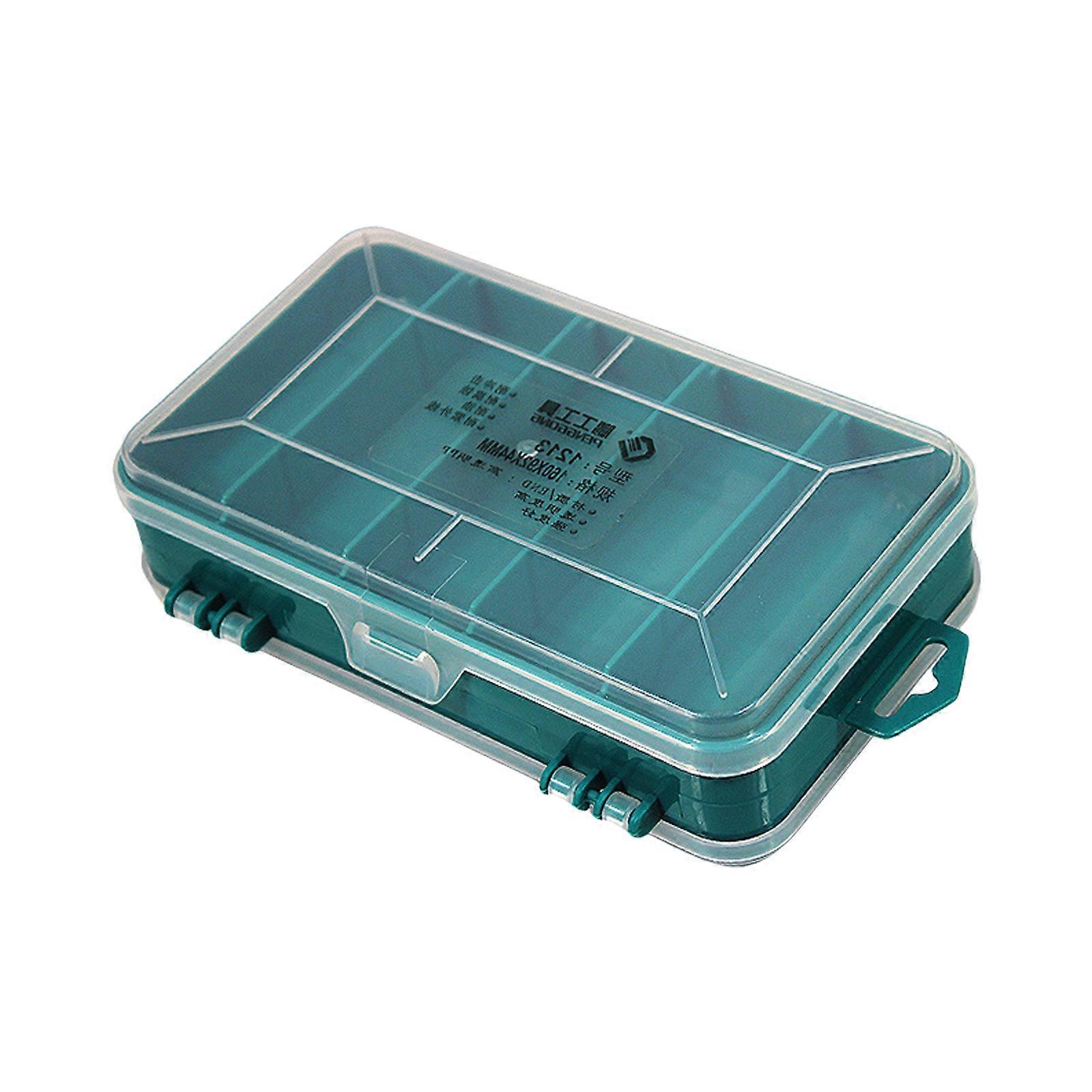 Double Side Large Capacity Transparent Plastic Cosmetics Storage Box Holder Case Display Organizer Container Small Multicolor