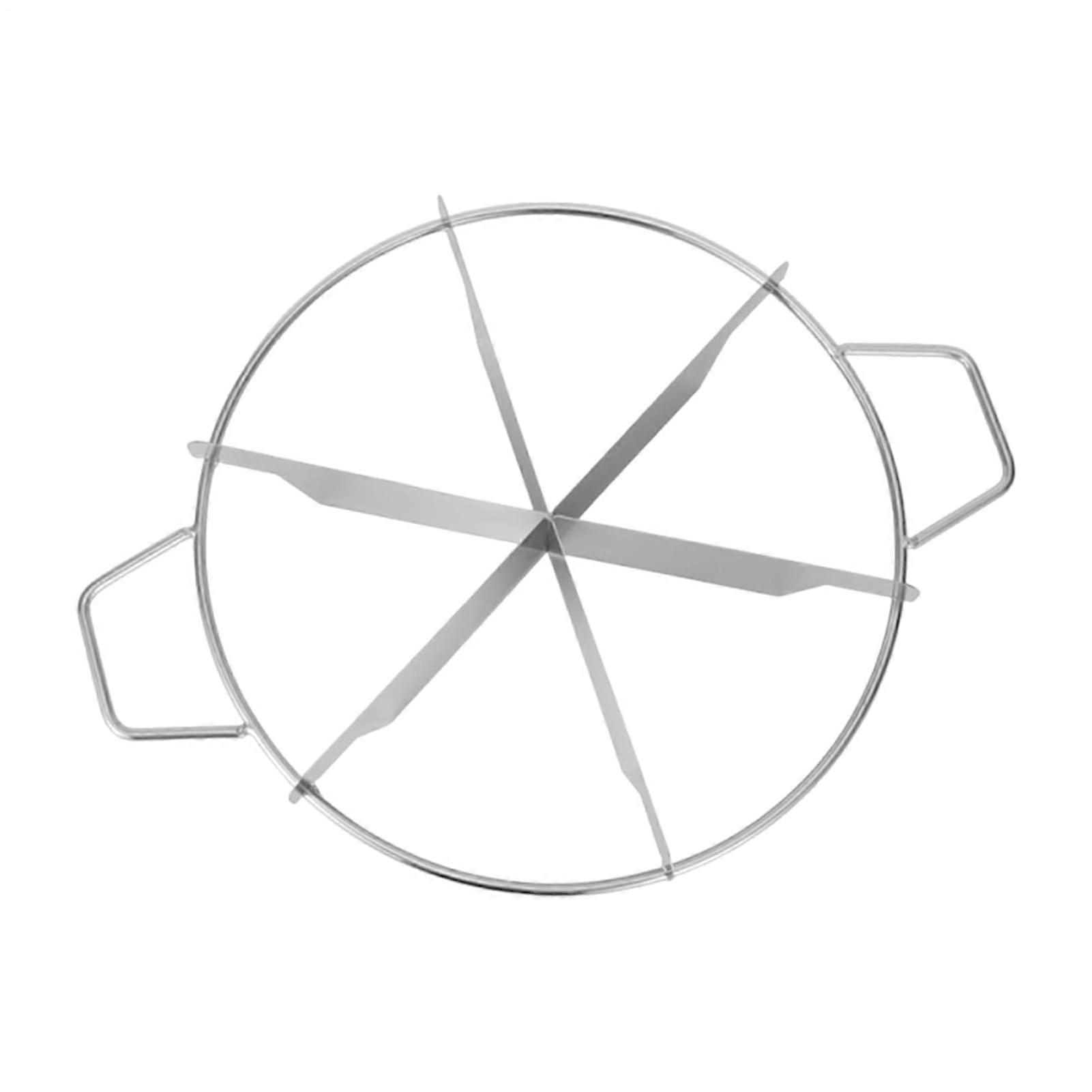 Cheesecake and Pizza Cutter Stainless Steel 6 Slice Divider Tool for Cake Portioning