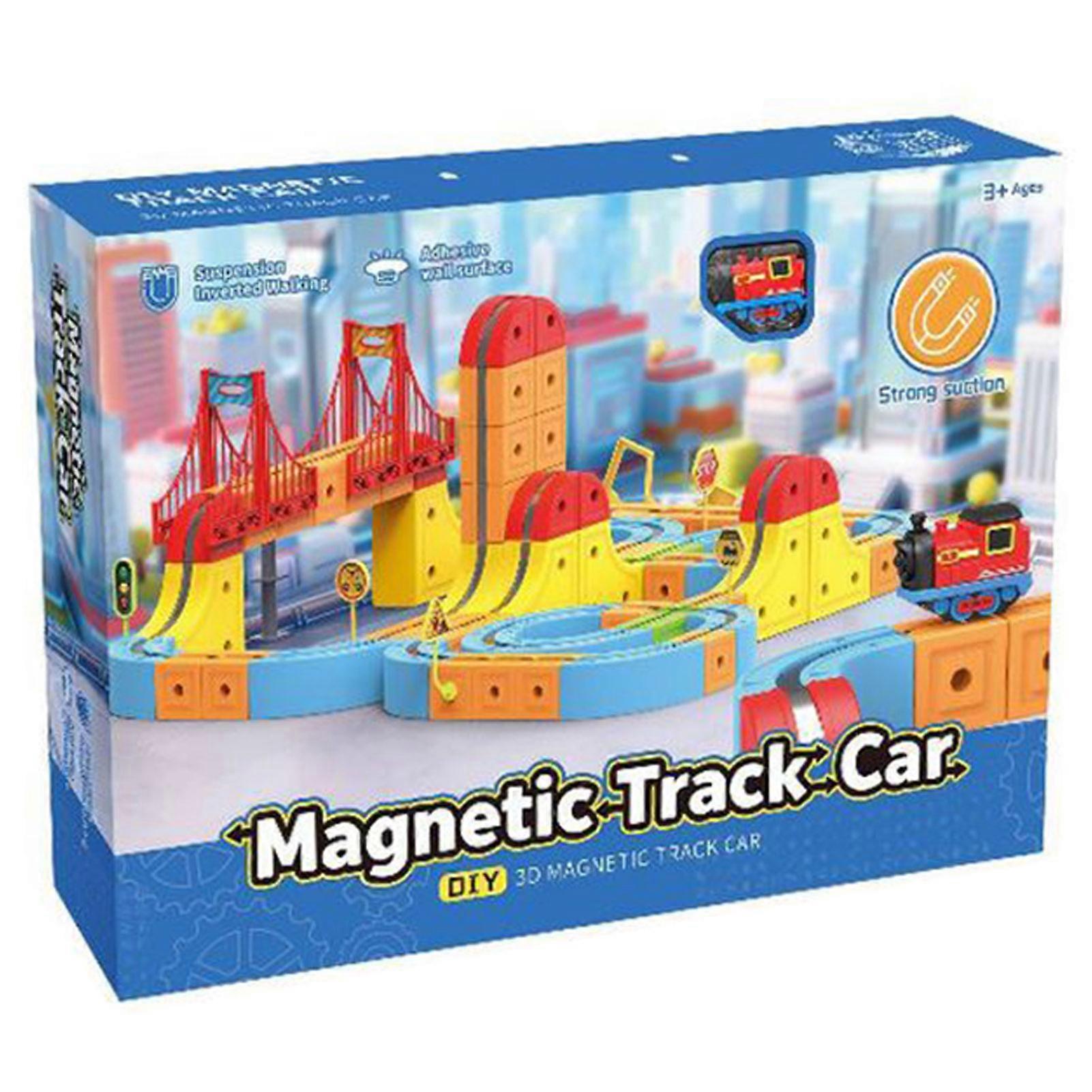 Electric Trains Set with Modular 3D Clip-Fit System - Engaging Family Game, Safe & Sturdy for Kids, Great Classroom STEM Learning Aid
