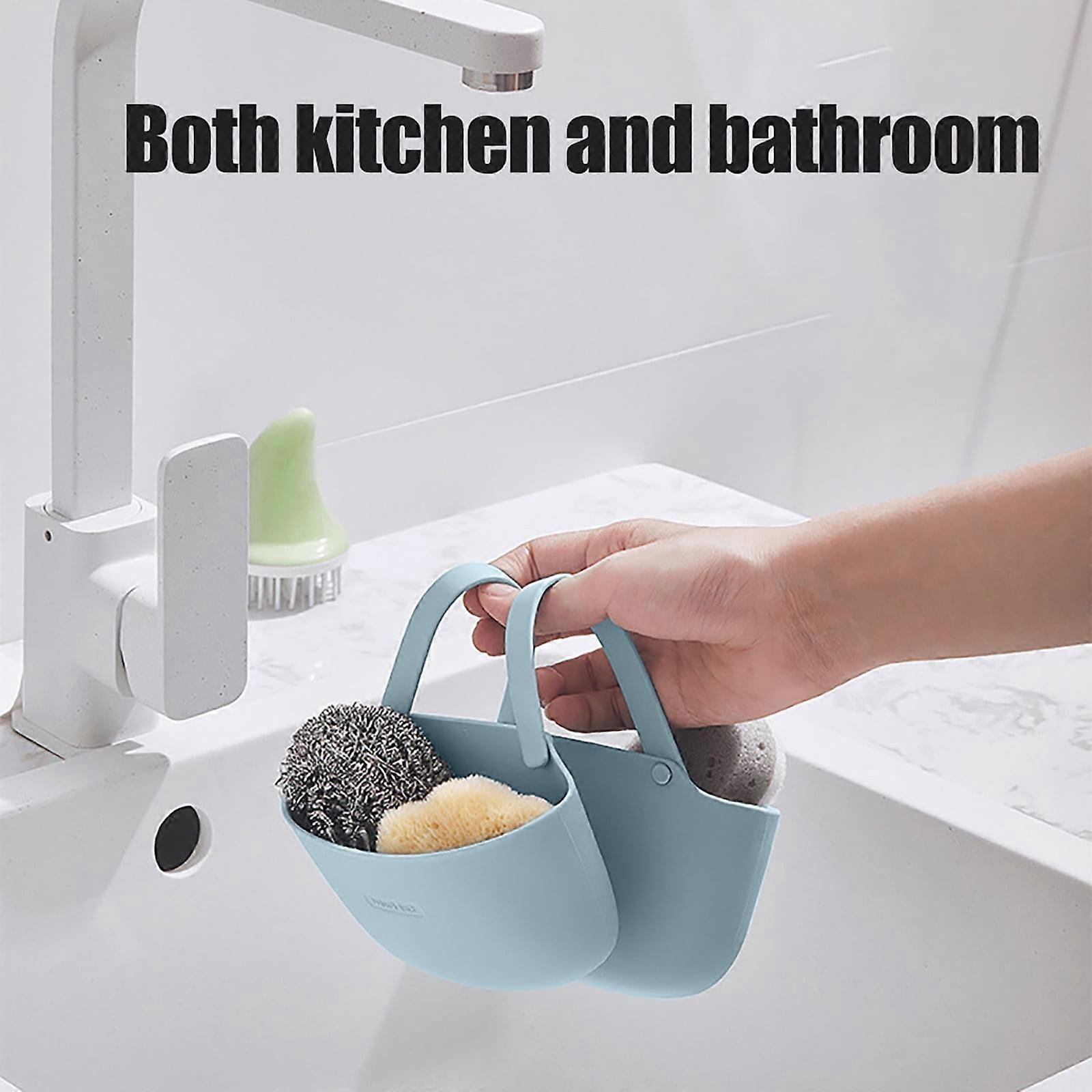 Uclet Drain Rack Double Layer Kitchen Sink Storage Hanging Bag Home Multis Function Faucet Debris Storage