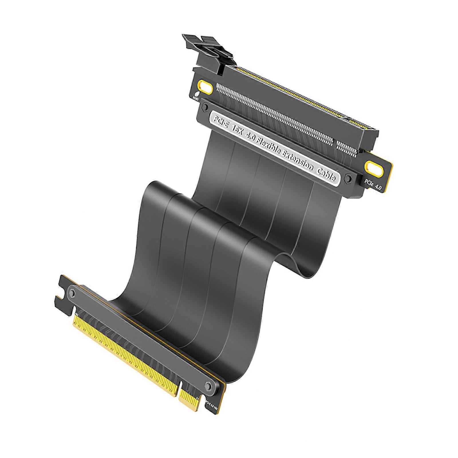 PCIe4.0 Extension Cable 90/180Degree Design for ITX A4 Mini Case Reducing Operating Temperature Multicolor