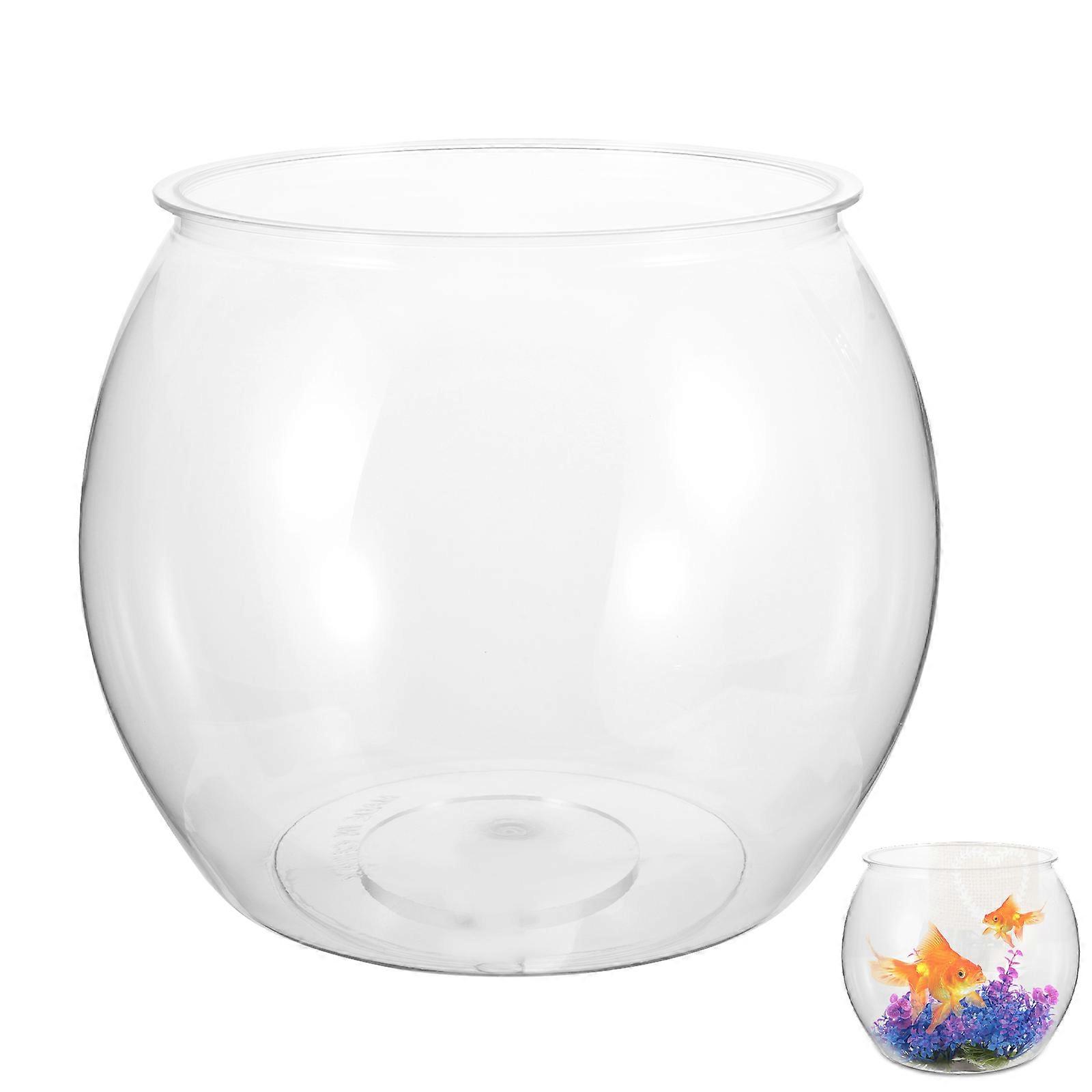 Clear Plastic Fish Bowl Transparent Fish Tank for Storage Use Multifunctional Container