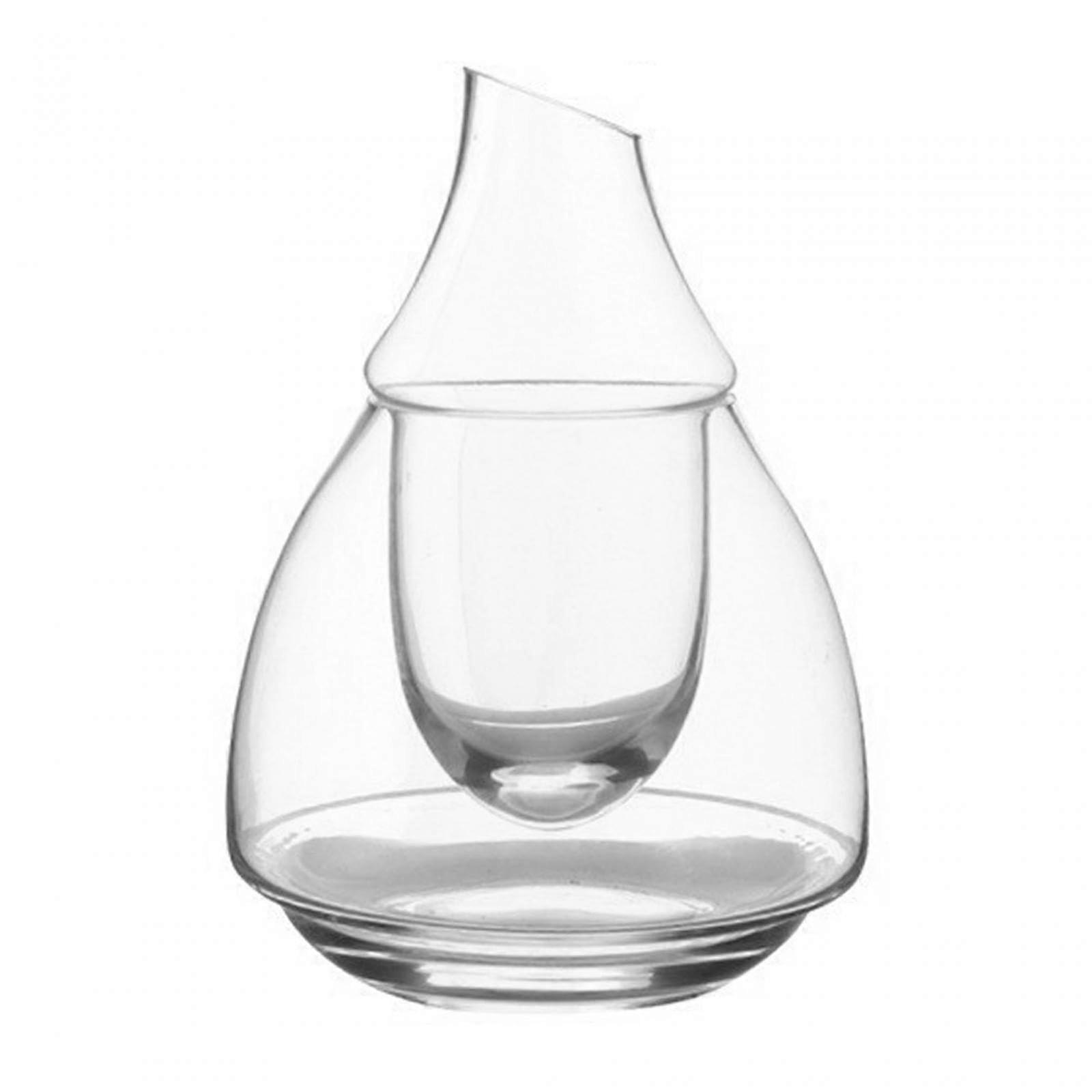 Wine Dispenser with Ice Chamber for Chilled Beverage Serving, Bevel Design