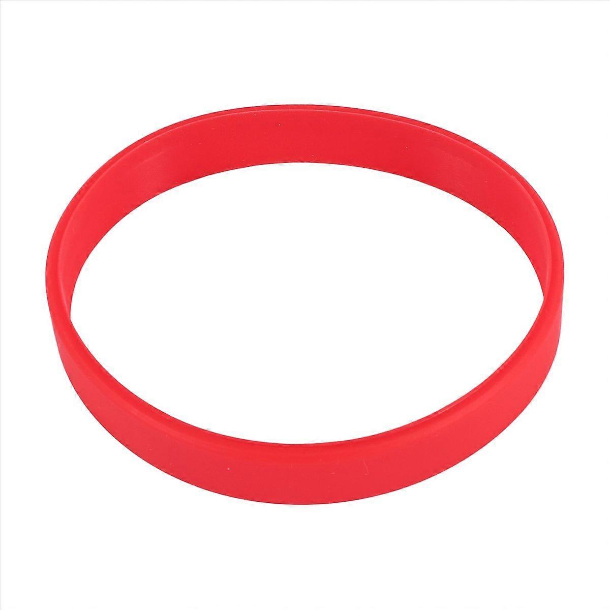 Silicone Rubber Wristband Bangle Red