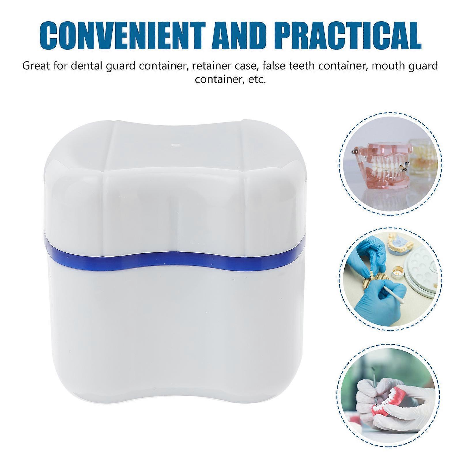Denture Retainer Case with Rinsing Basket for Hygiene