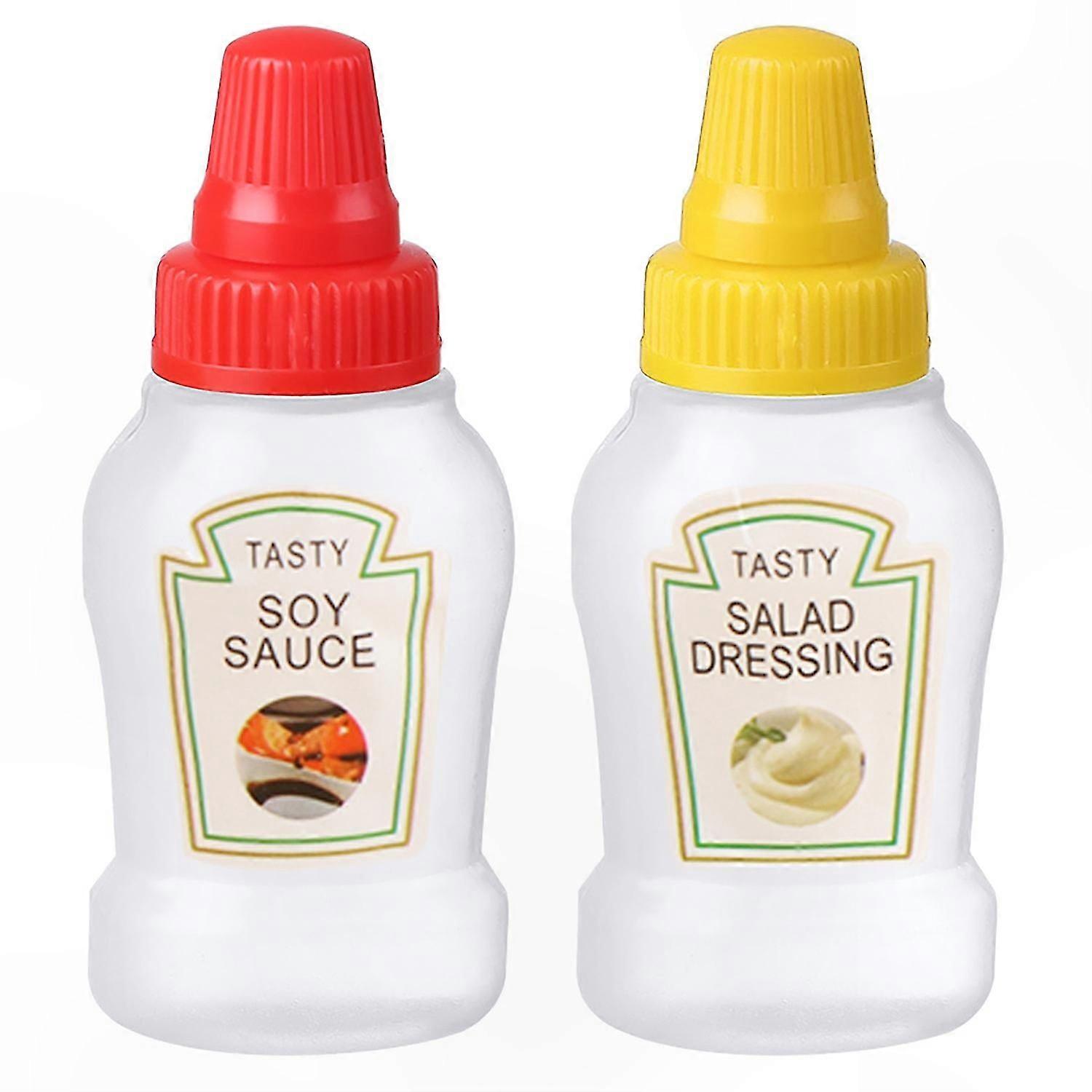 Leak-Proof Mini Squeeze Bottles Portable Condiment Dispenser