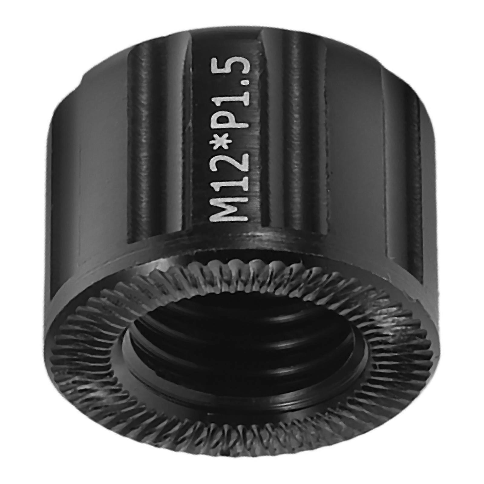 Thread Axles Nut Bicycle Bucket Axle Cap for Bike Fork Black