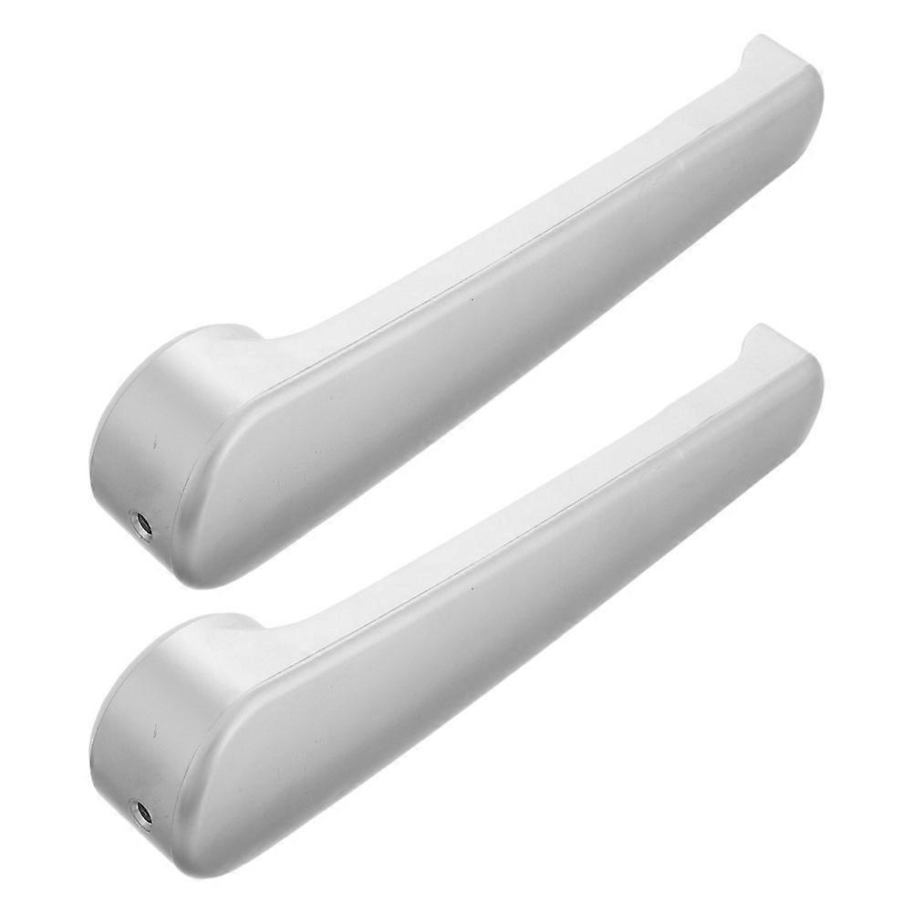 Bathroom Door Lock Rv Privacy Lever Handle for Camper 2Pcs Silver