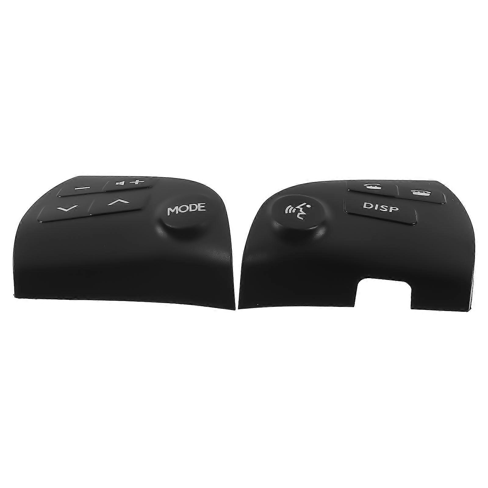 Steering Wheel Cruise Control Switch ABS Buttons Replacement 1Pair Black