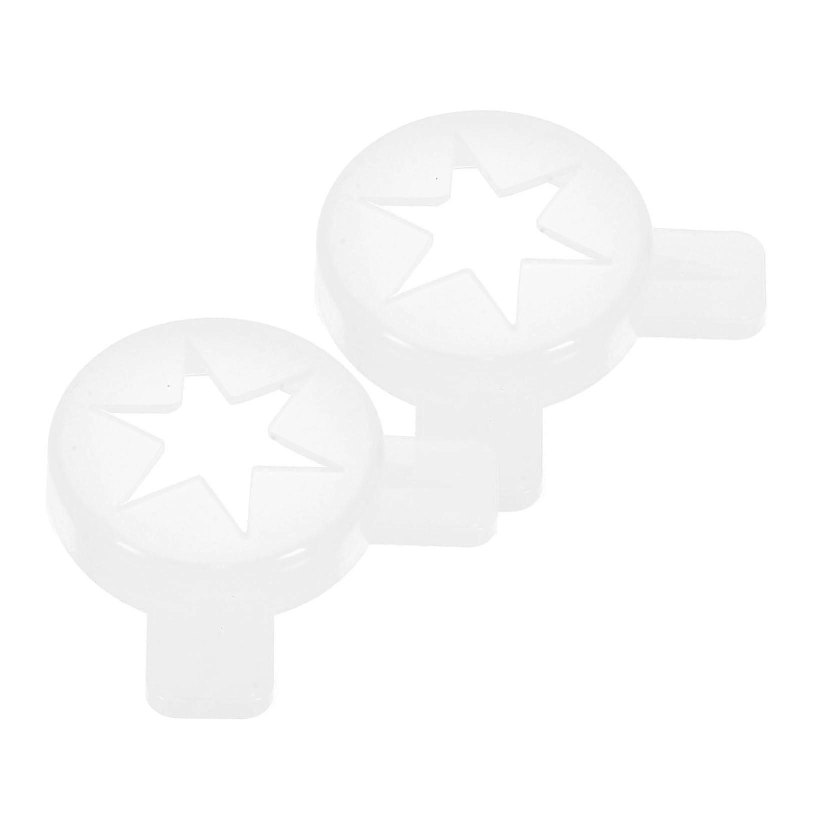 2pcs Commercial Ice Cream Machine Nozzles Set with Shaping Caps for Consistent Soft Serve Designs