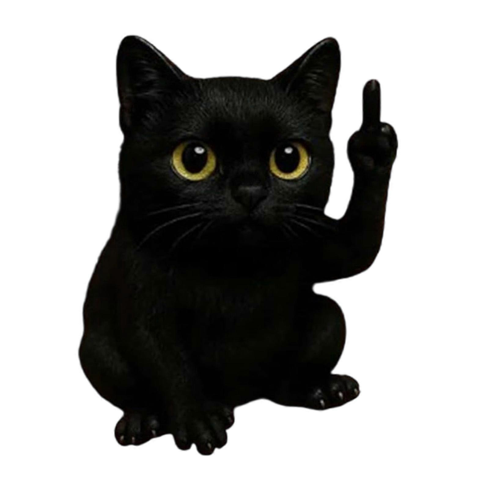 Mini Middle Finger Animal Statue Resin Tabletop Figurine Ornaments Home