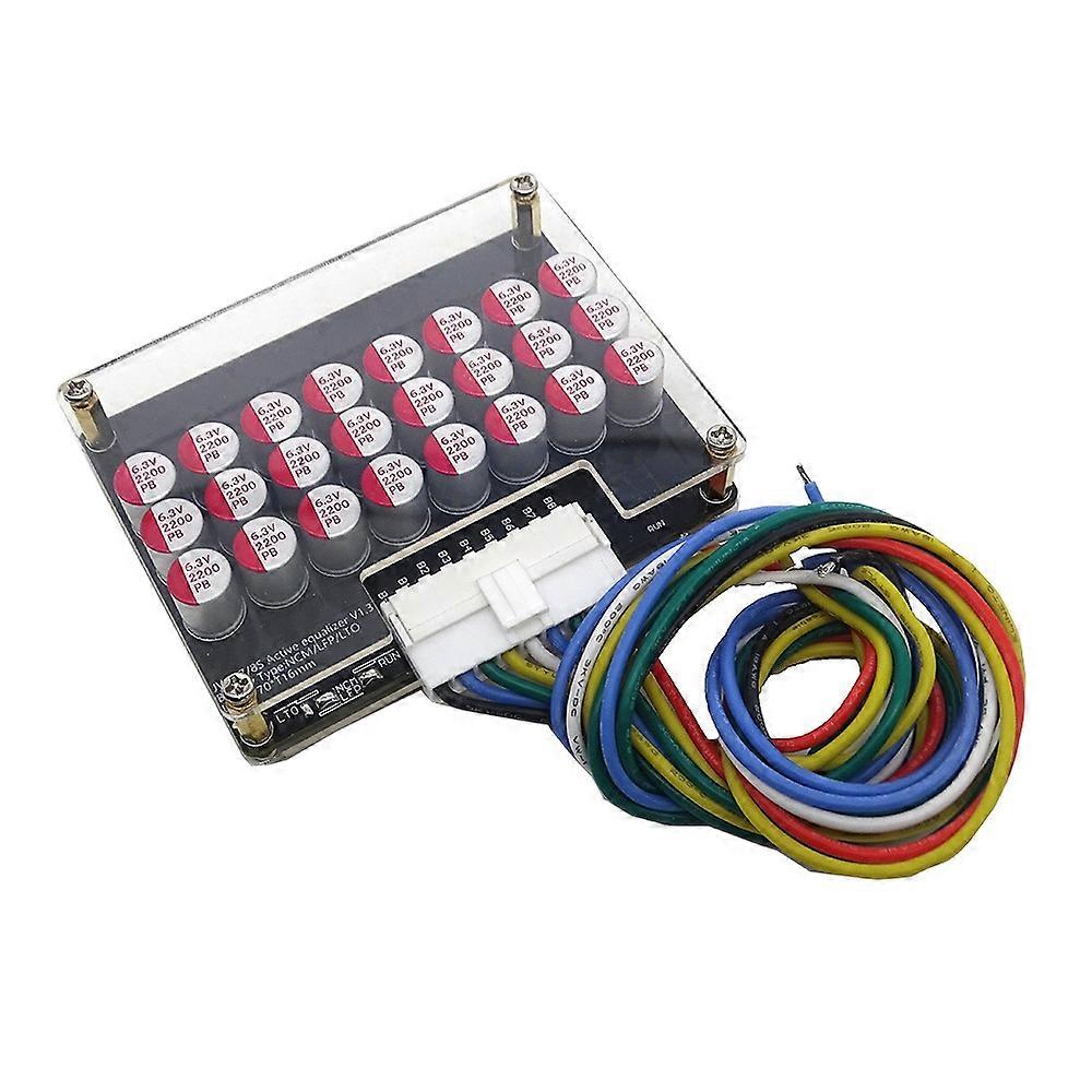 Whole Group Balancer 8S 5A Active Lithium Lipo Lifepo4 Battery Equalizer Energy Transfer Capacitor BMS Board with Shell