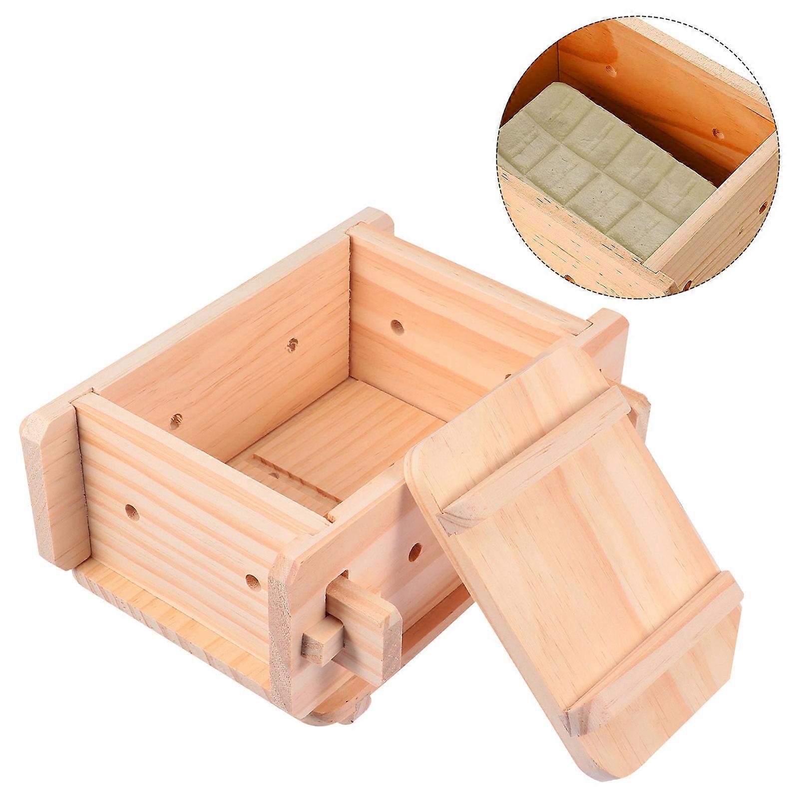 Plastic Tofu Making Mold for Kitchen Use Beige Friendly Safe and Practical 1 Set