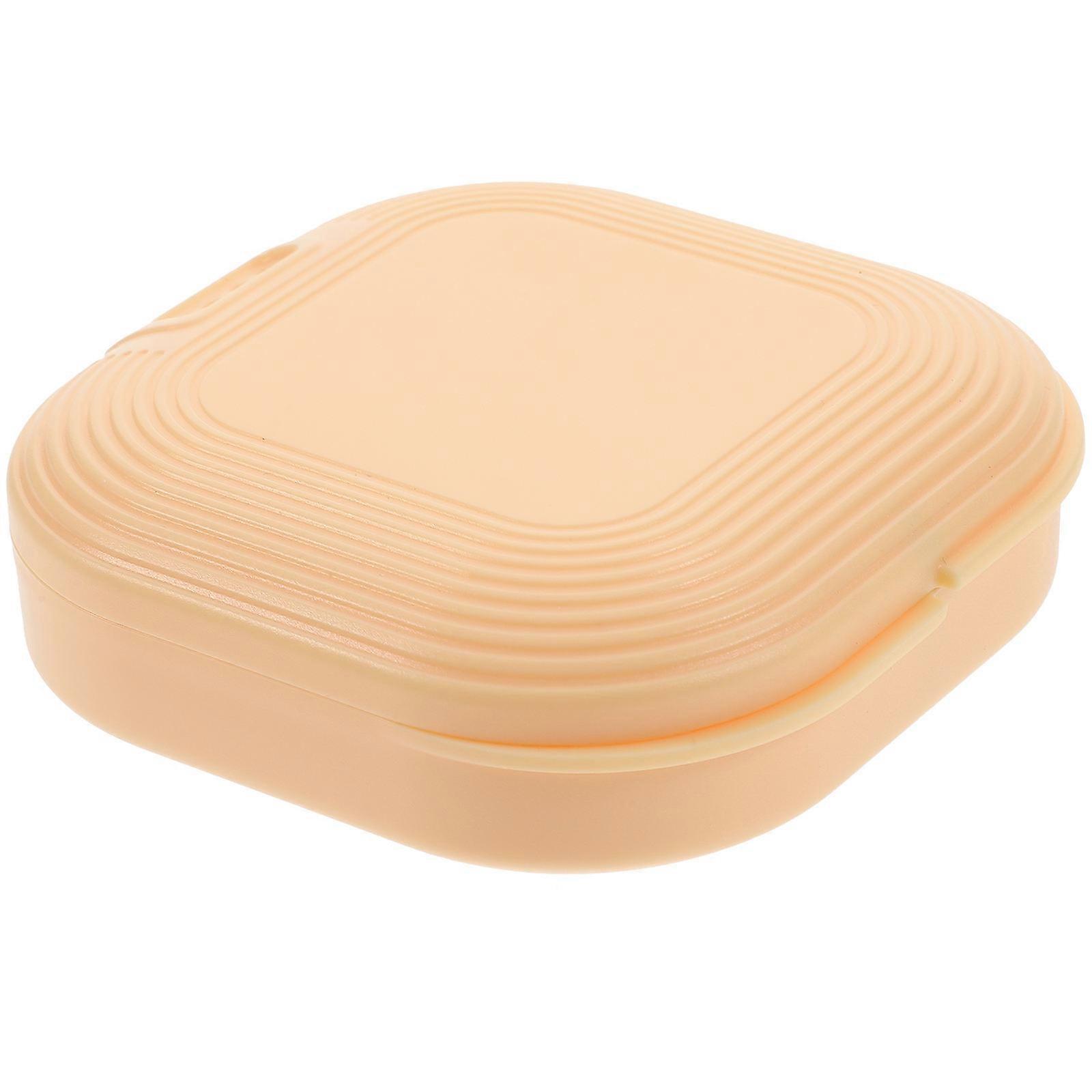 Yellow Retainer Case Storage Box for Use 3Pcs