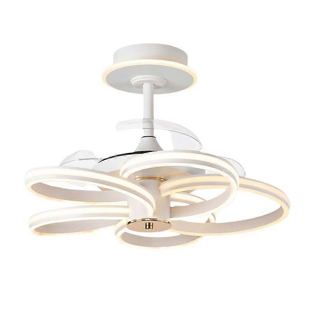 Modern Simple Ceiling Fan with Lights, 6-Speed Reversible Remote Control, Silent Variable Frequency, High Wind Force