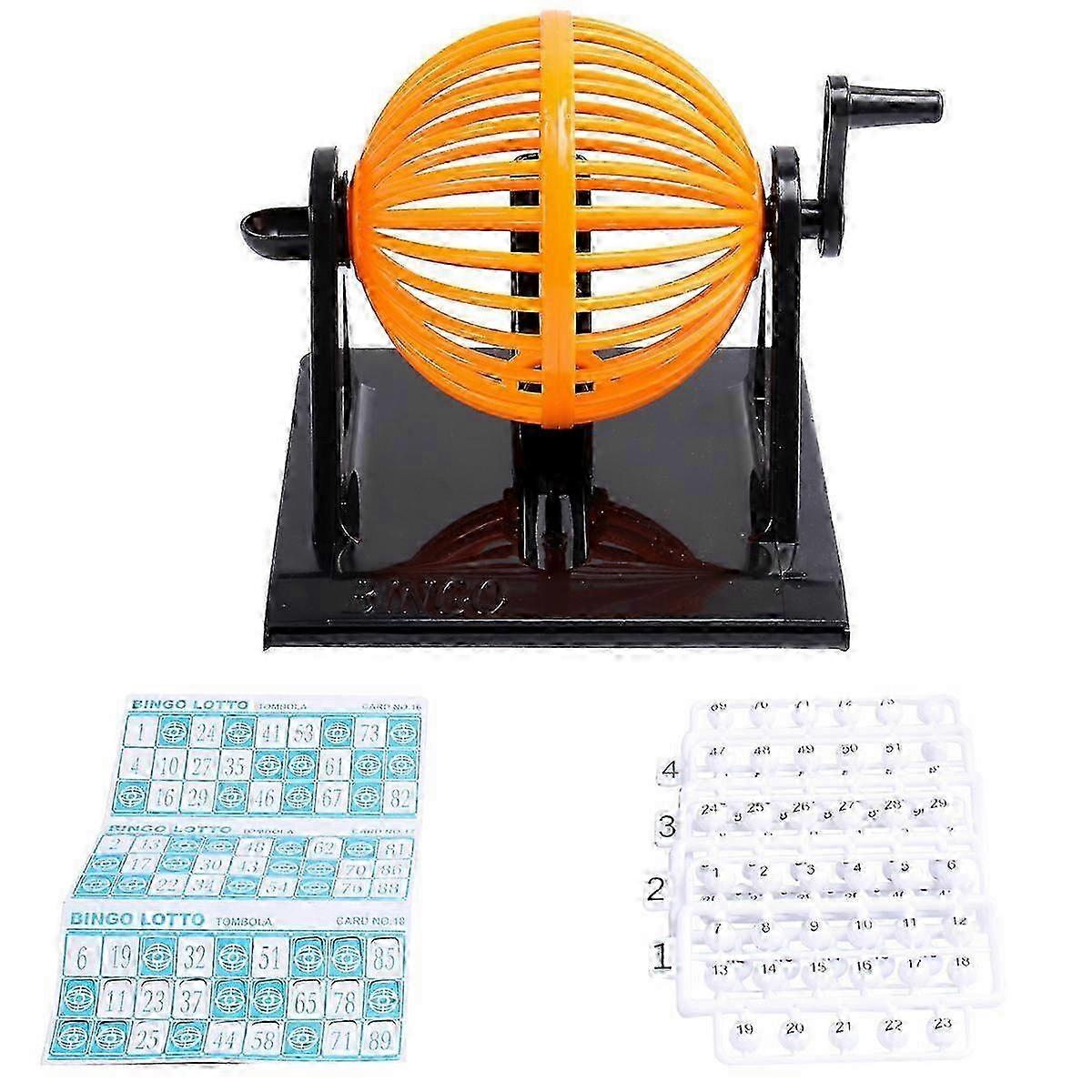 Bingo Game Console Simulative Lottery Machine Children Educational Toys Creative Bingo Machine Party Game Props for Home